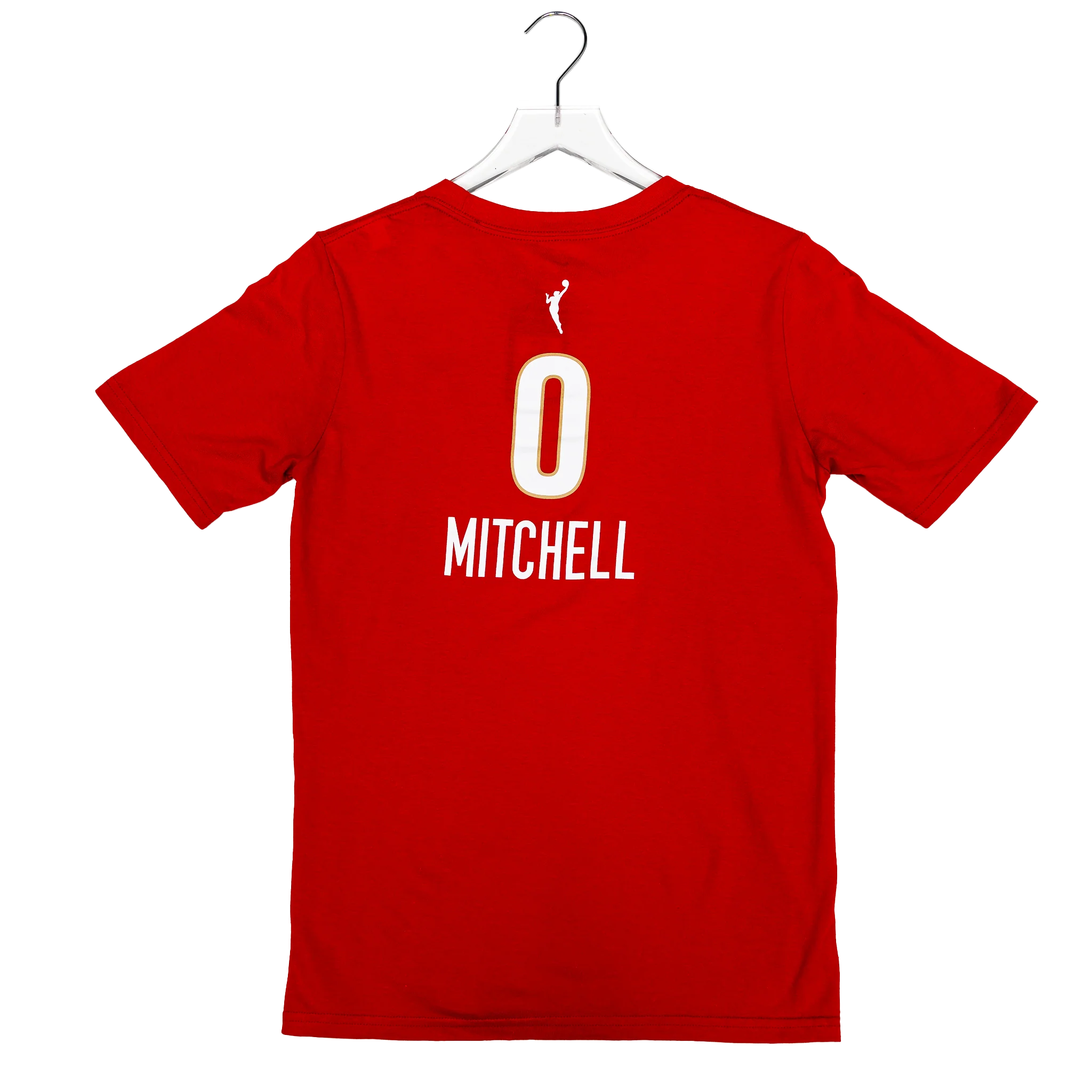 Youth Indiana Fever #0 Kelsey Mitchell 2026 Rebel Name and Number T-shirt in Red by Nike 2 Youth Indiana Fever #0 Kelsey Mitchell 2026 Rebel Name and Number T-shirt in Red by Nike