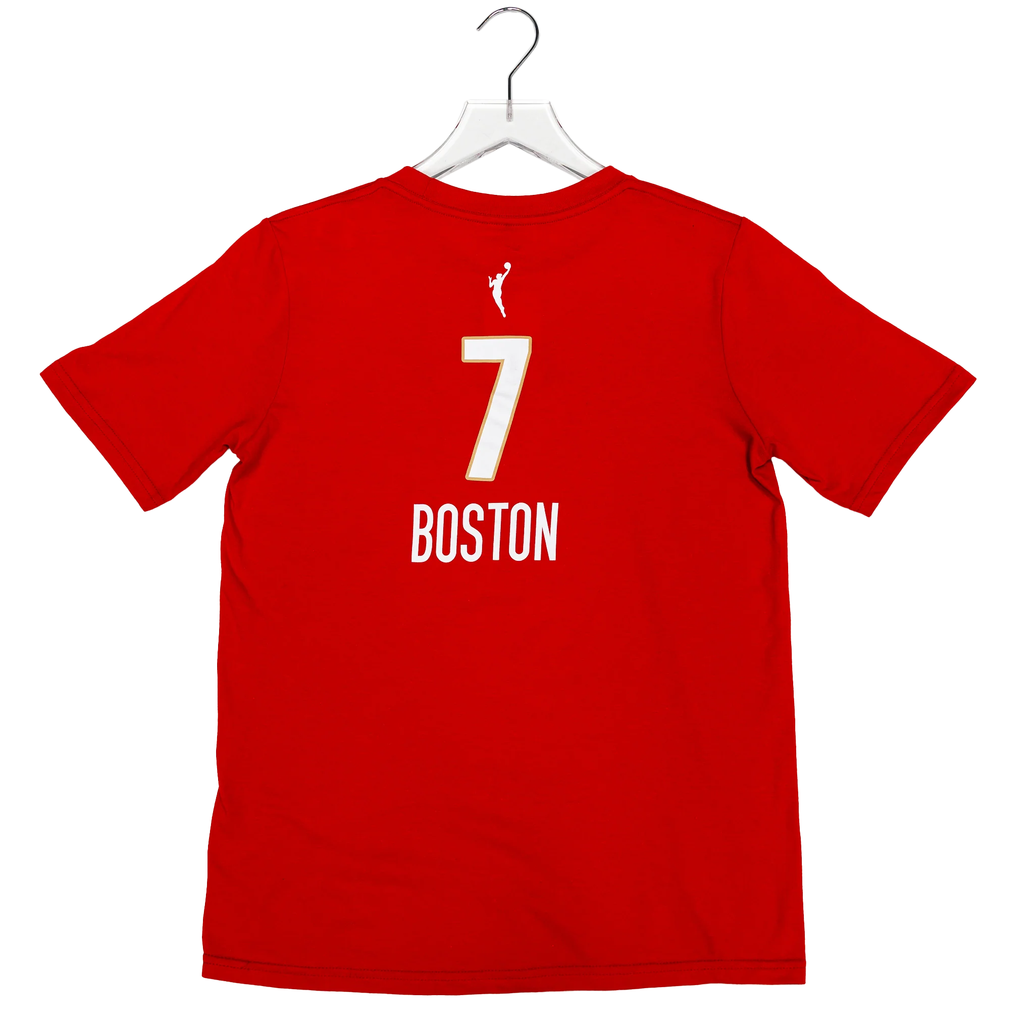 Youth Indiana Fever #7 Aliyah Boston 2026 Rebel Name and Number T-shirt in Red by Nike 4 Youth Indiana Fever #7 Aliyah Boston 2026 Rebel Name and Number T-shirt in Red by Nike