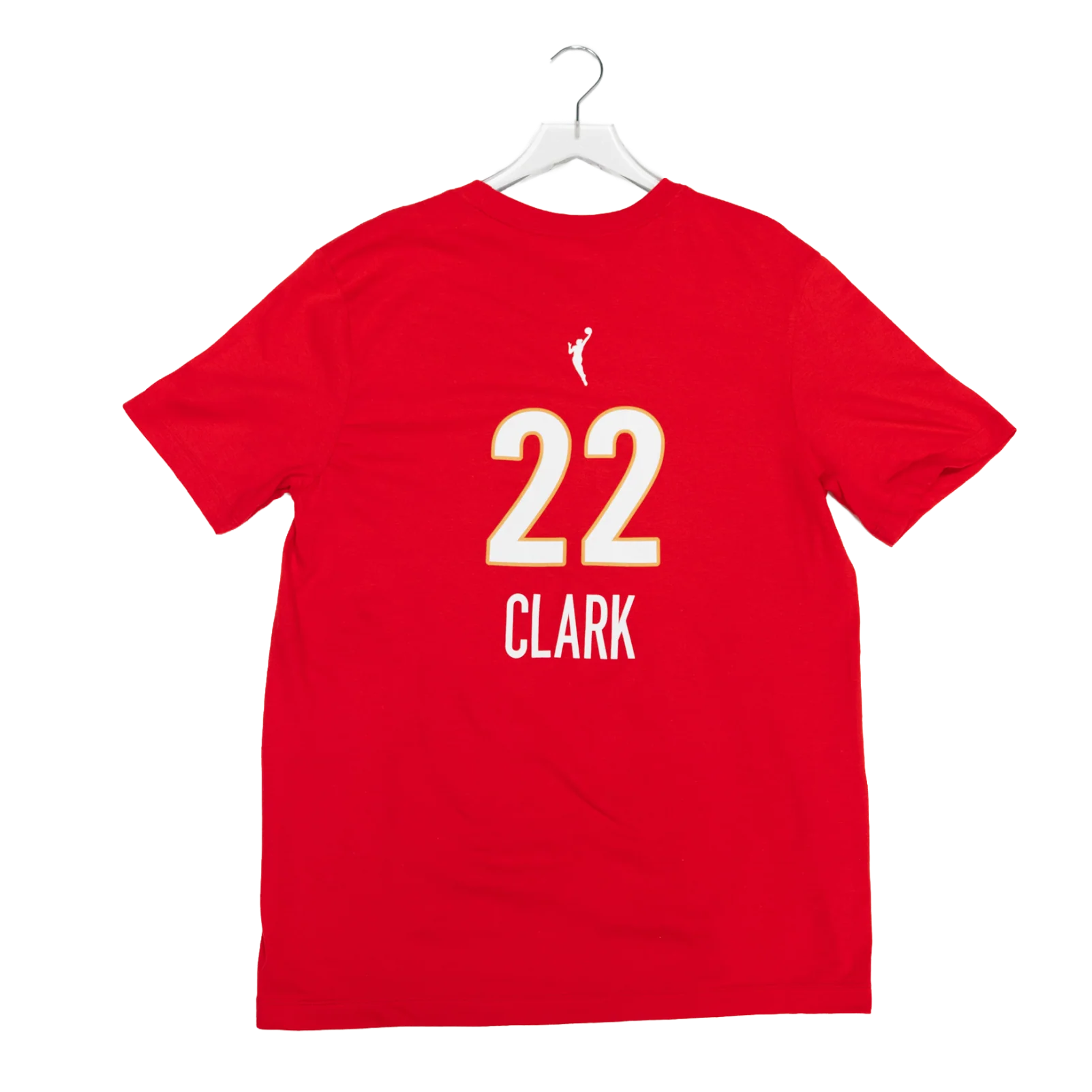 Youth Indiana Fever #22 Caitlin Clark 2026 Rebel Name and Number T-shirt in Red by Nike