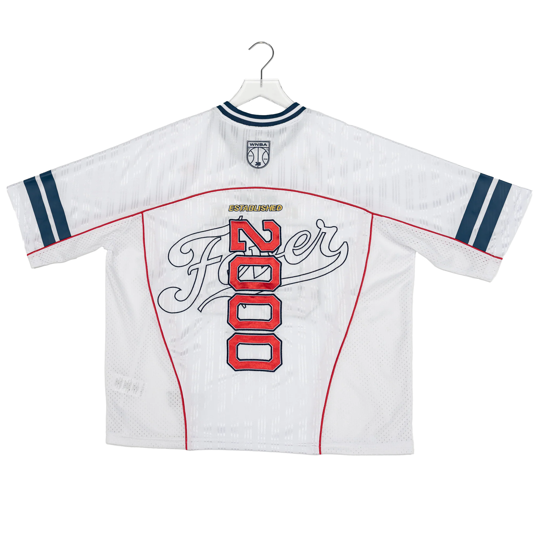 Women’s Indiana Fever Boxy Crop Jersey in White by OFF SEASON 2 Women’s Indiana Fever Boxy Crop Jersey in White by OFF SEASON