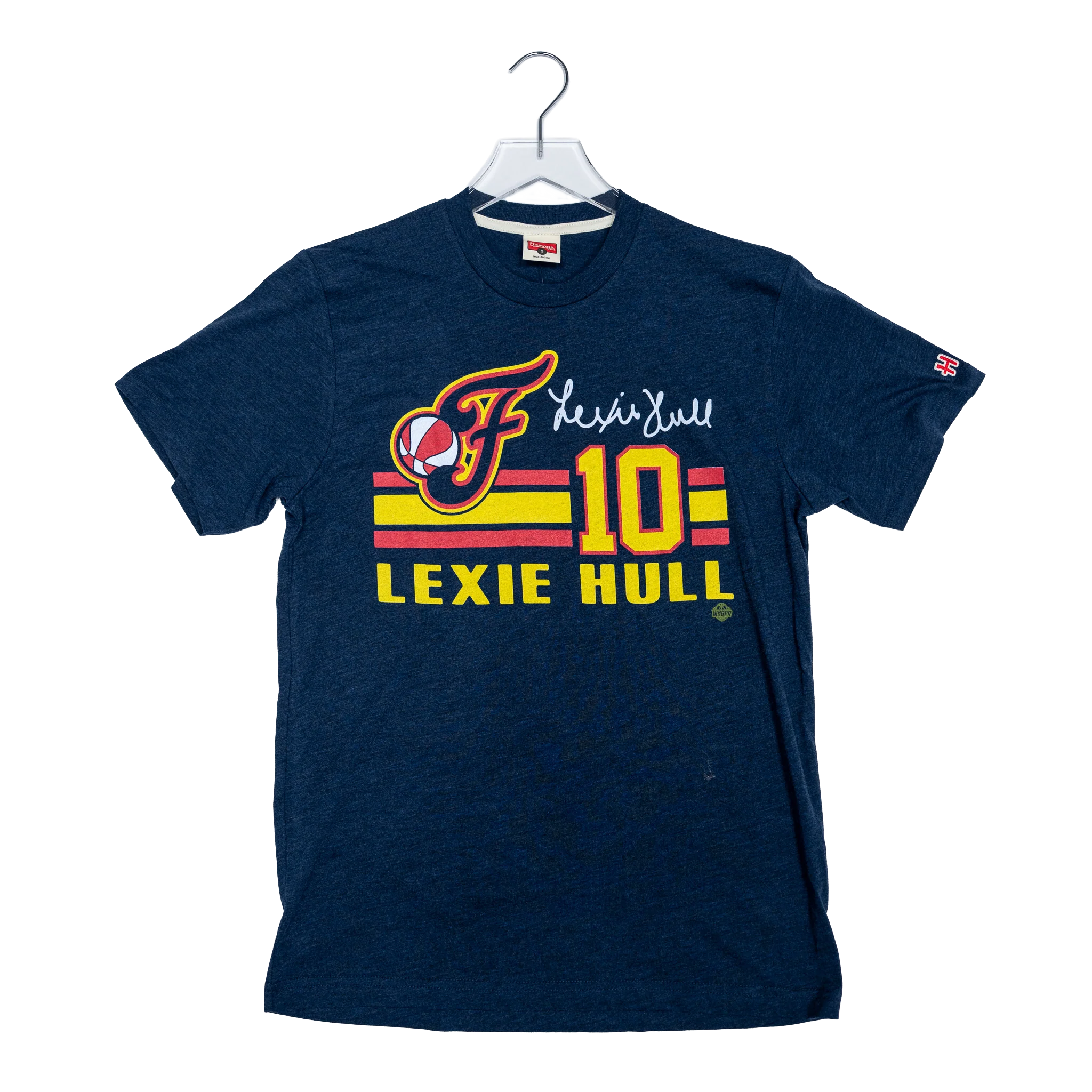 Adult Indiana Fever #10 Lexie Hull Name and Number T-shirt in Navy by Homage 5 Adult Indiana Fever #10 Lexie Hull Name and Number T-shirt in Navy by Homage