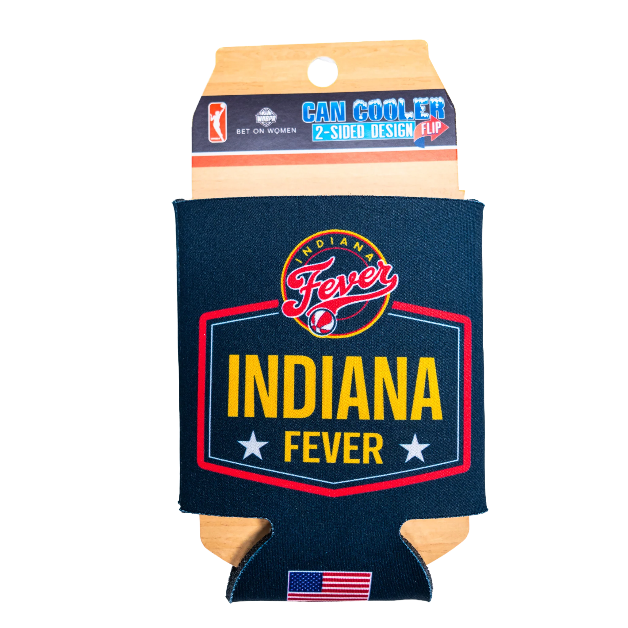 Indiana Fever Wordmark Logo Can Cooler Koozie in Navy by Wincraft
