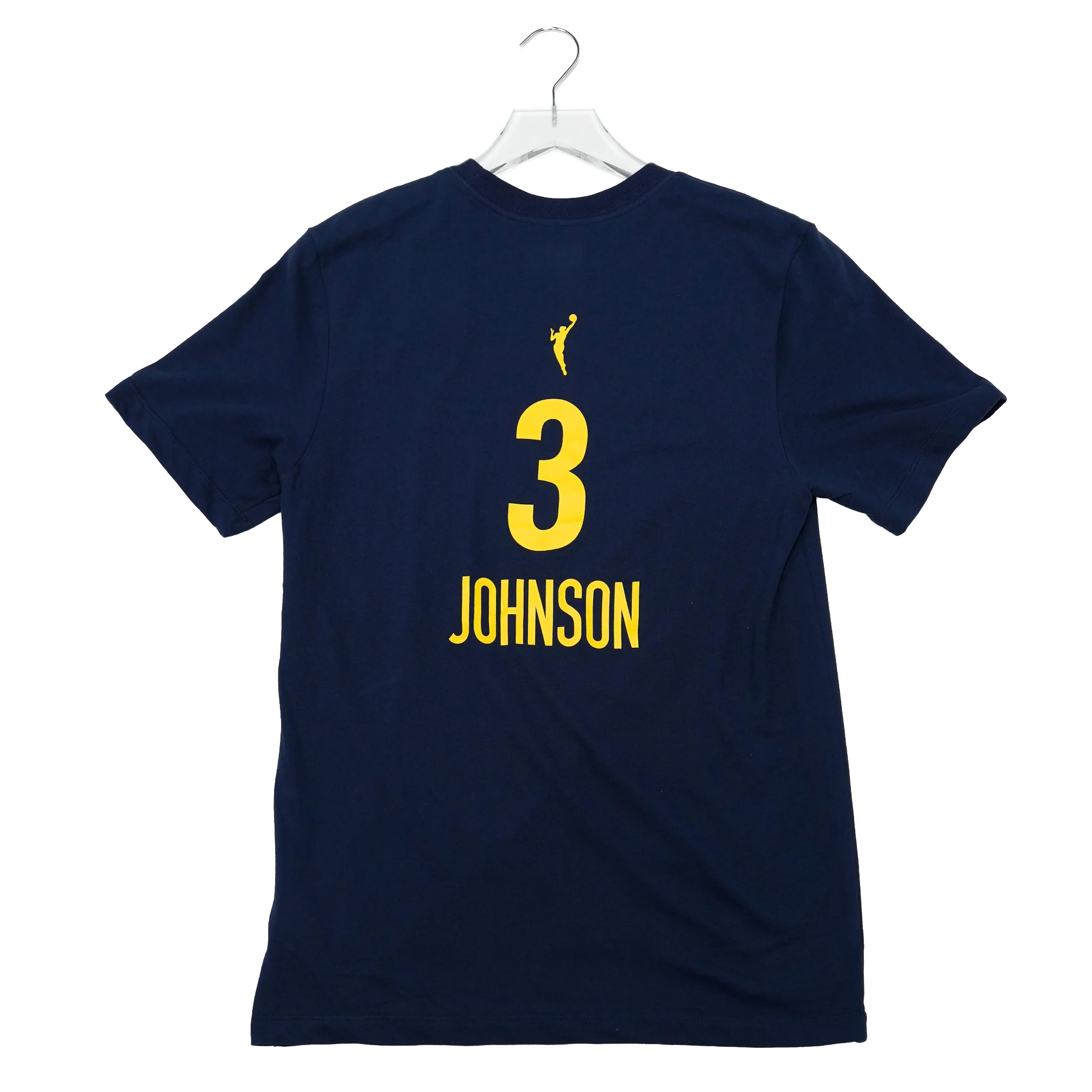 Adult Indiana Fever #3 Raven Johnson Explorer Name and Number T-shirt in Navy by Nike 1 Adult Indiana Fever #3 Raven Johnson Explorer Name and Number T-shirt in Navy by Nike
