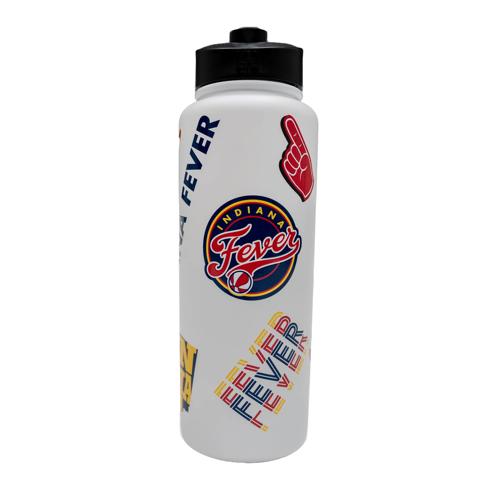 Indiana Fever 34oz Quencher Water Bottle in White by Logo Brands