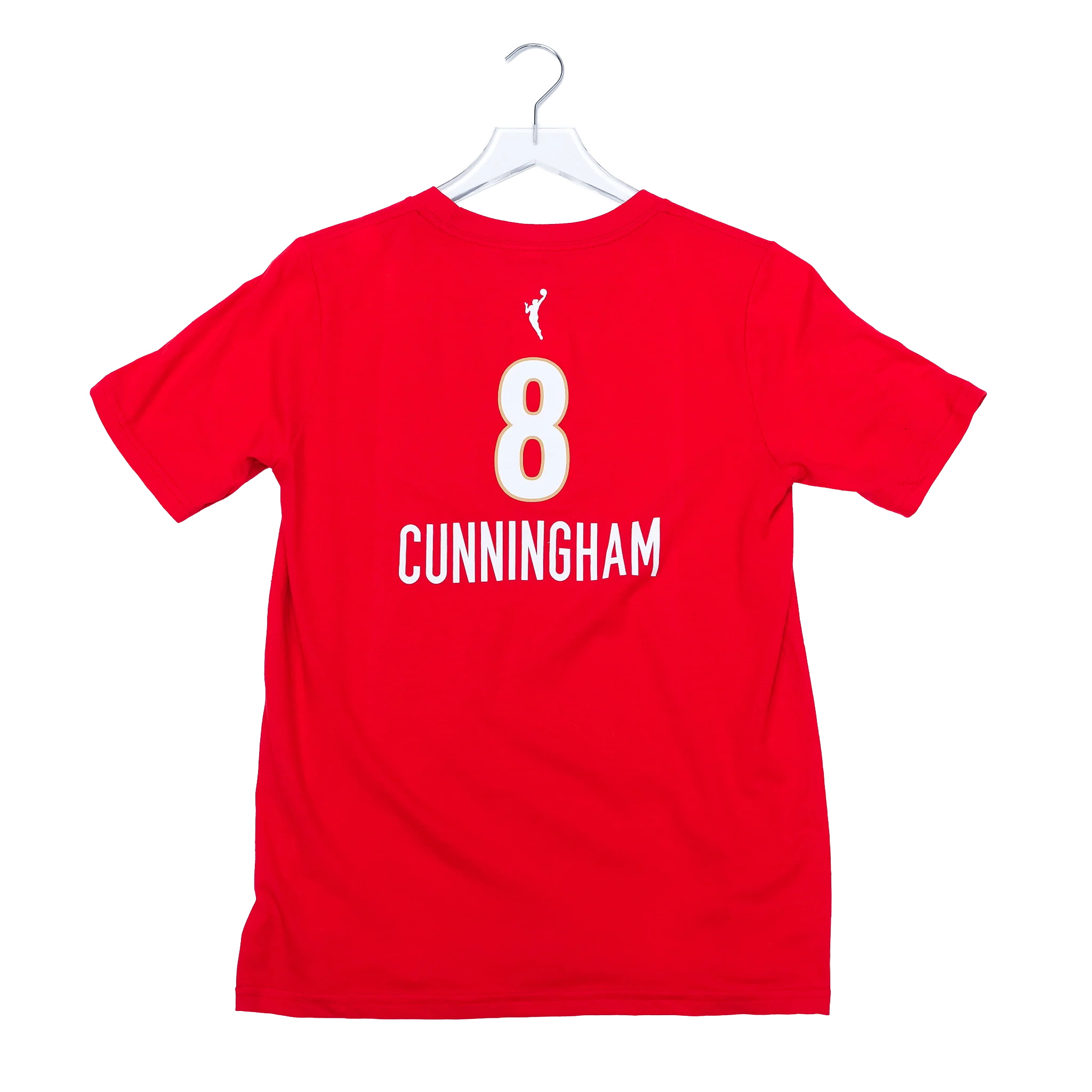 Youth Indiana Fever #8 Sophie Cunningham 2026 Rebel Name and Number T-shirt in Red by Nike 1 Youth Indiana Fever #8 Sophie Cunningham 2026 Rebel Name and Number T-shirt in Red by Nike