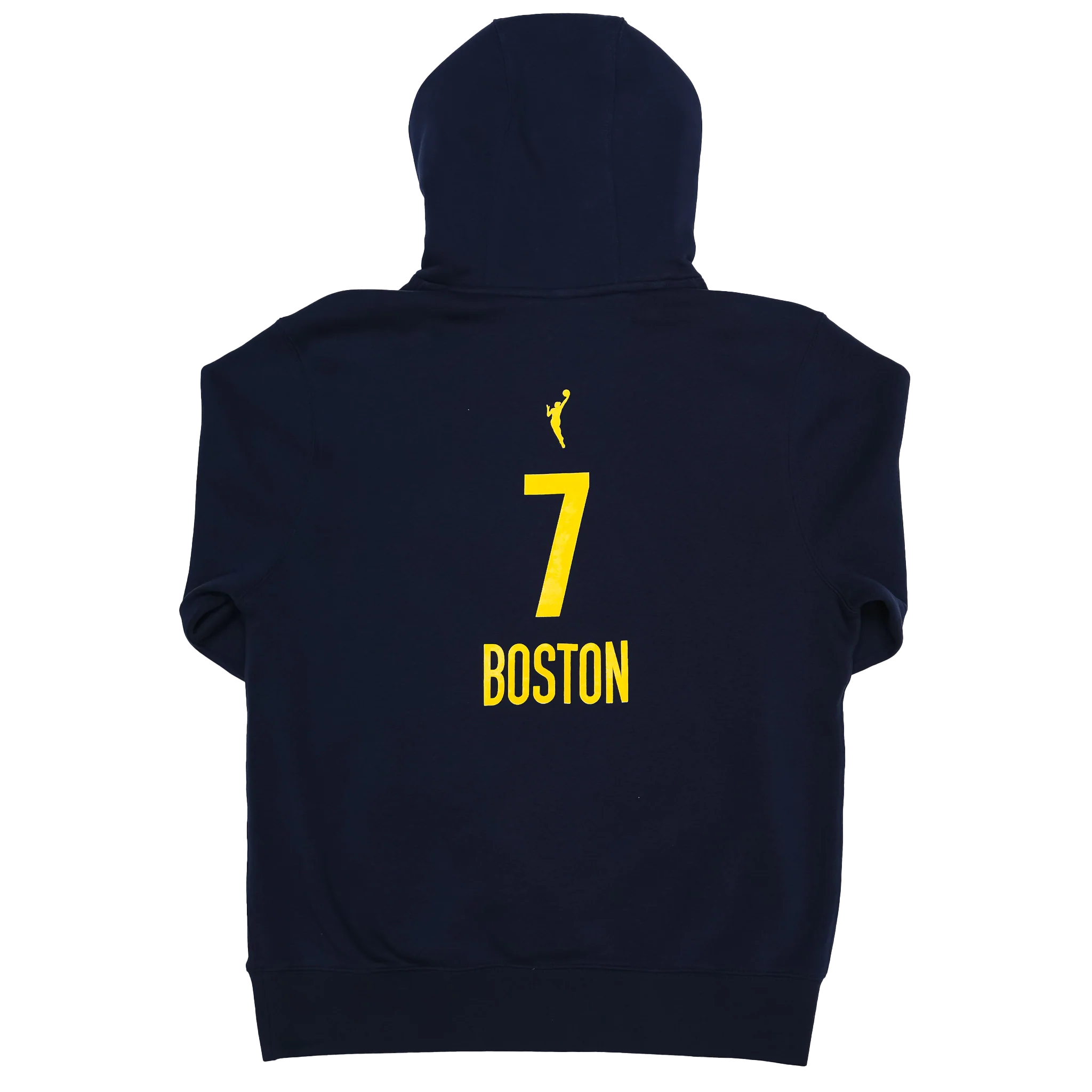 Adult Indiana Fever #7 Aliyah Boston Explorer Name and Number Hooded Sweatshirt in Navy by Nike
