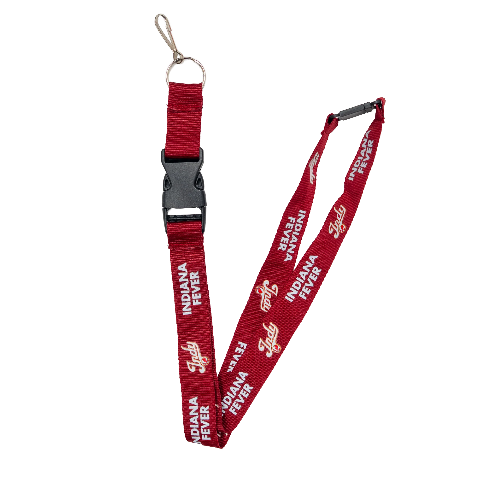 Indiana Fever Rebel Tonal Lanyard in Red by Aminco 3 Indiana Fever Rebel Tonal Lanyard in Red by Aminco