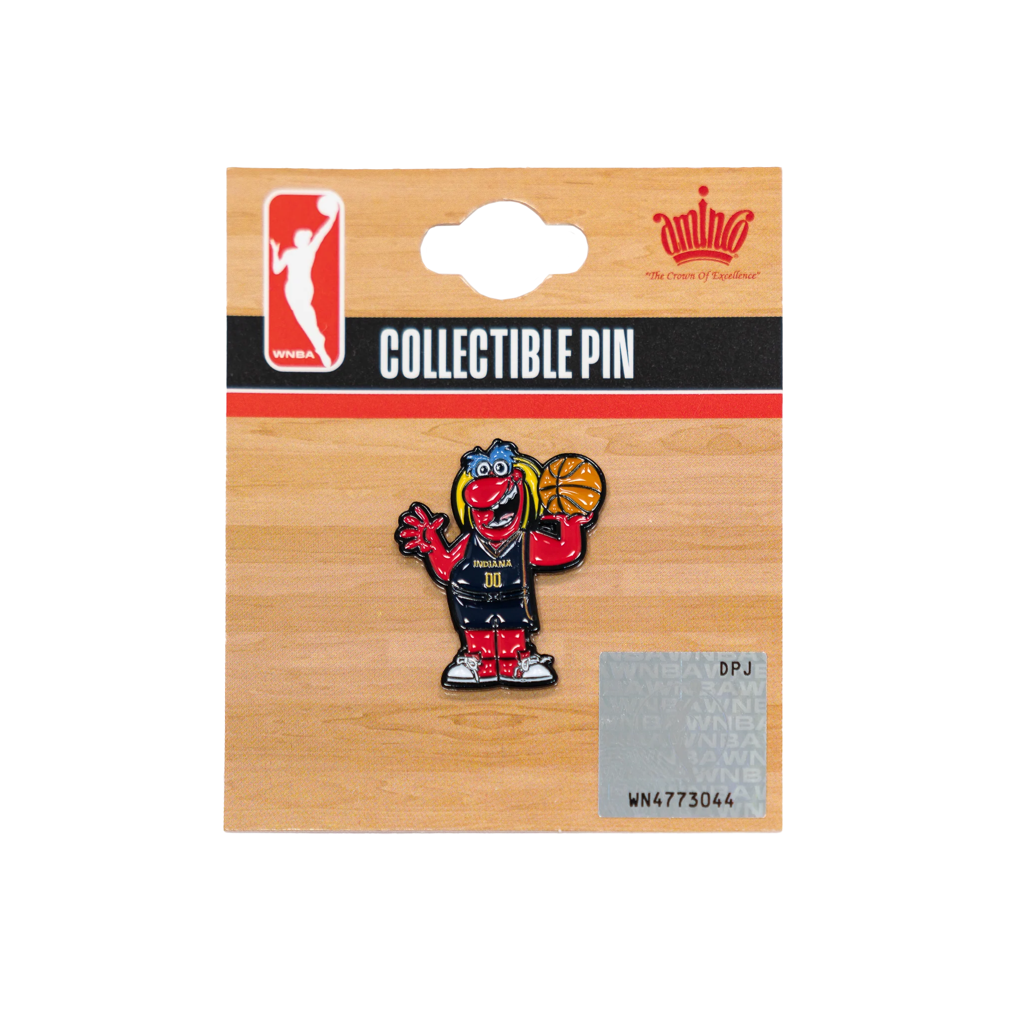 Indiana Fever Freddy Fever Lapel Pin in Red by Aminco 1 Indiana Fever Freddy Fever Lapel Pin in Red by Aminco