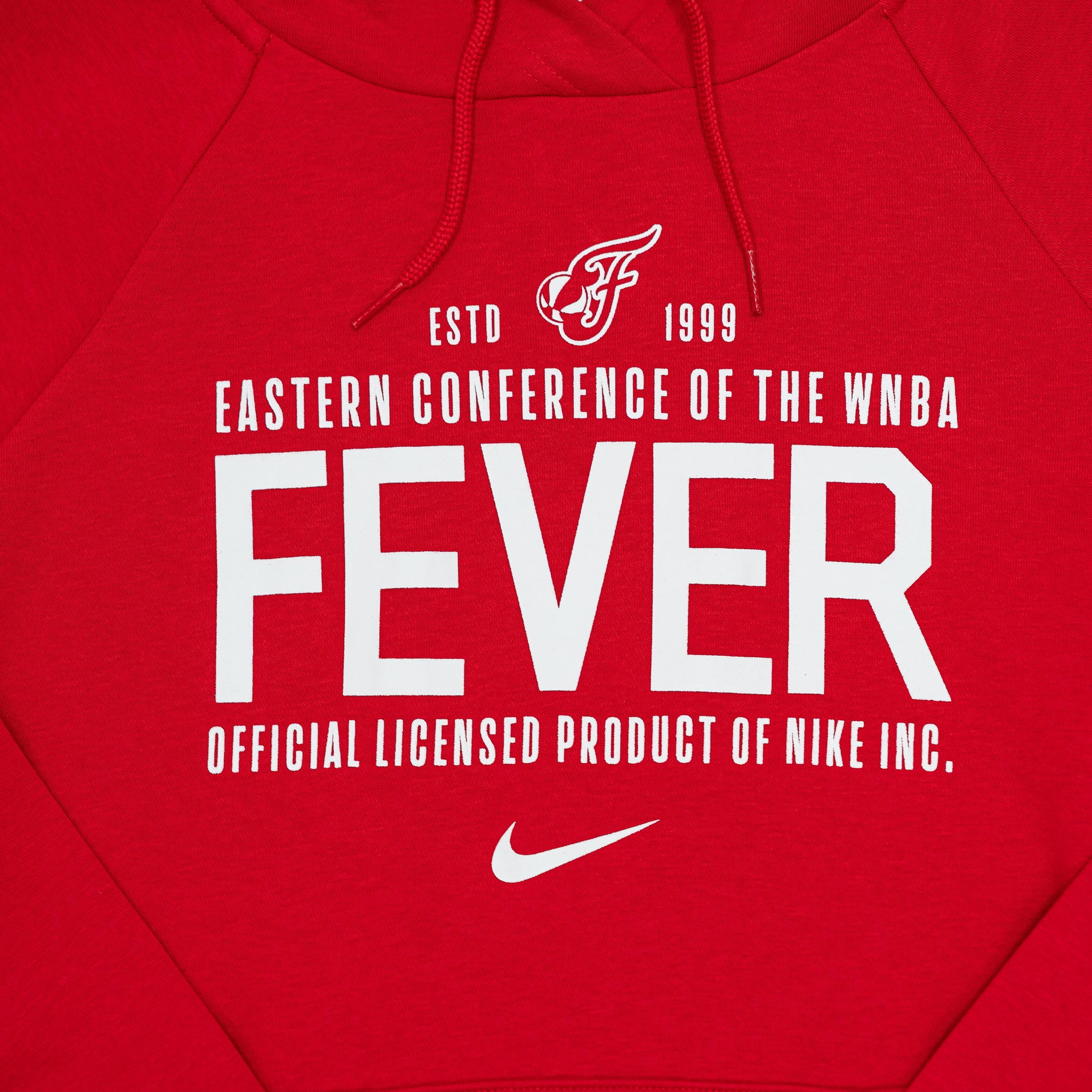 Women's Indiana Fever Est. Date Club Hooded Sweatshirt in Red by Nike 2 Women's Indiana Fever Est. Date Club Hooded Sweatshirt in Red by Nike