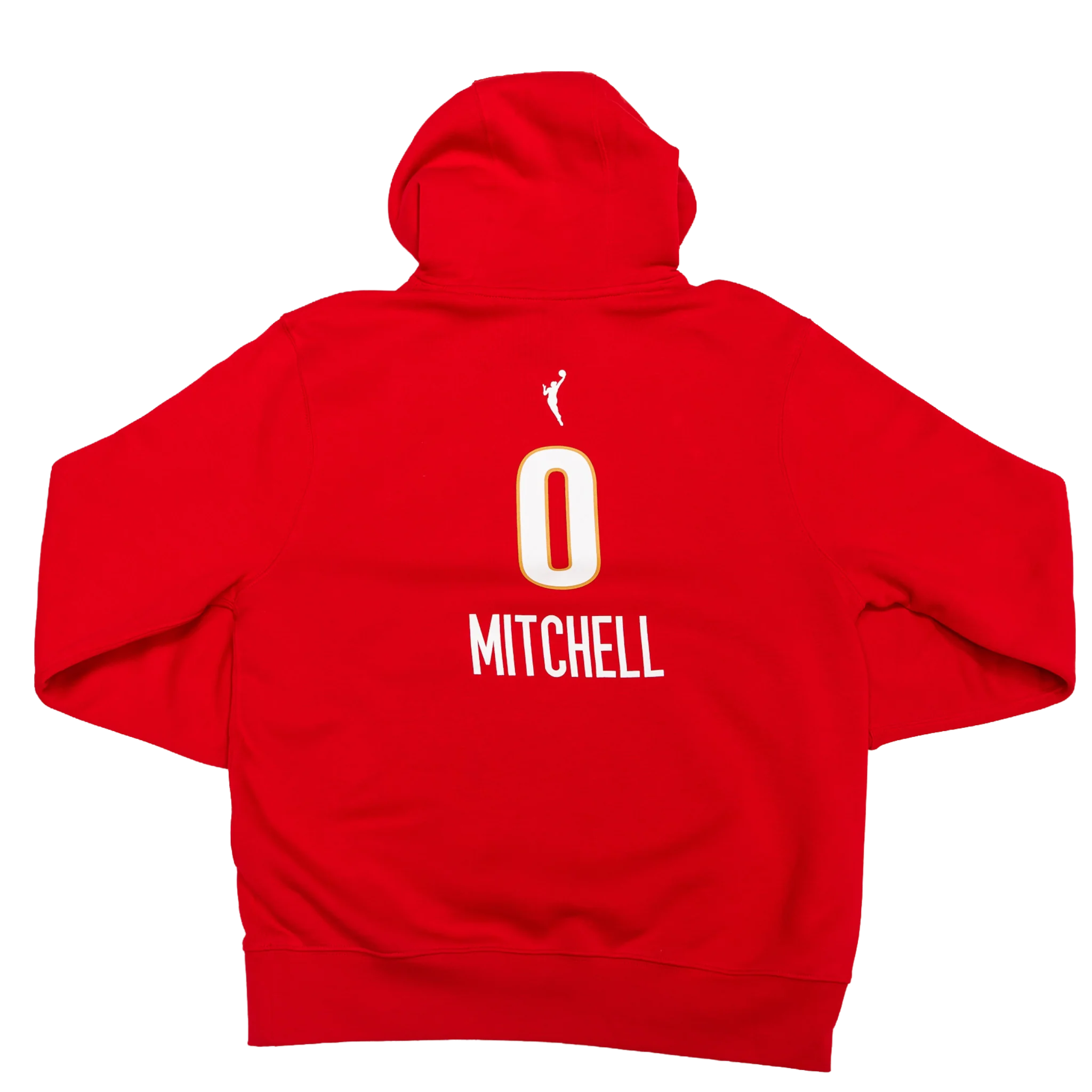 Adult Indiana Fever #0 Kelsey Mitchell 2026 Rebel Name and Number Sweatshirt in Red by Nike