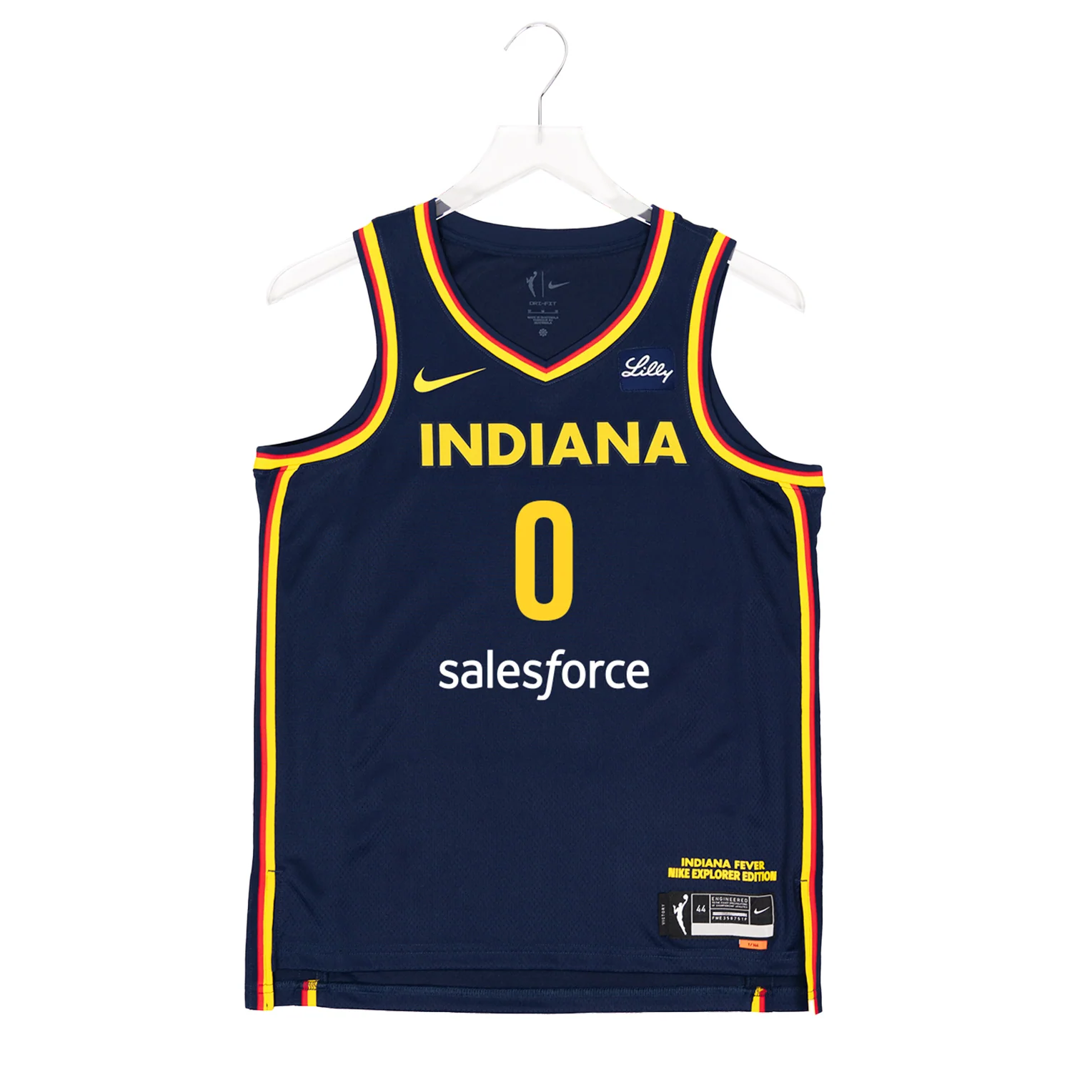 Adult Indiana Fever #0 Kelsey Mitchell Explorer Swingman Jersey in Navy by Nike 2 Adult Indiana Fever #0 Kelsey Mitchell Explorer Swingman Jersey in Navy by Nike