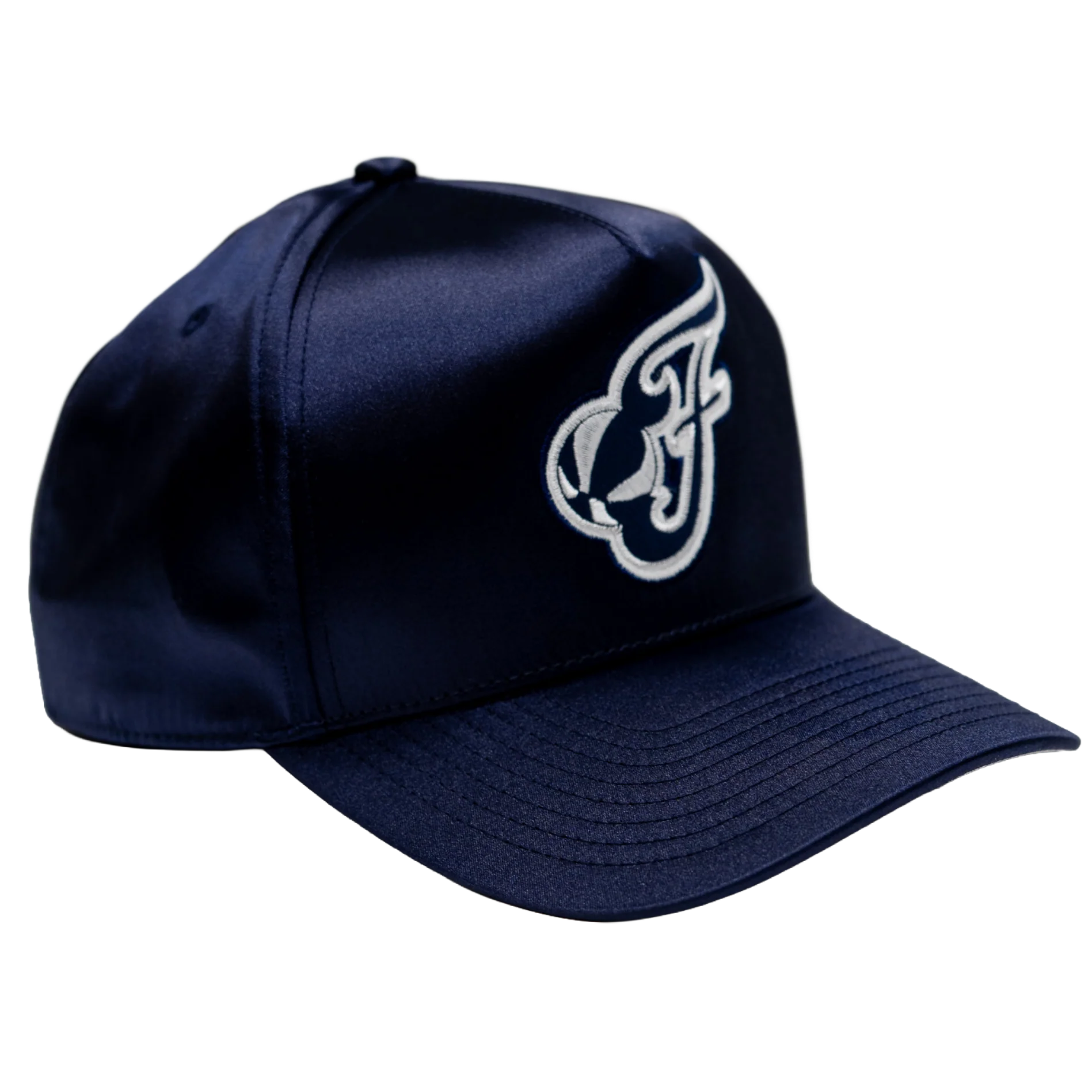 Adult Indiana Fever Satin Pro Pinch Snapback Hat in Navy by Mitchell & Ness 3 Adult Indiana Fever Satin Pro Pinch Snapback Hat in Navy by Mitchell & Ness