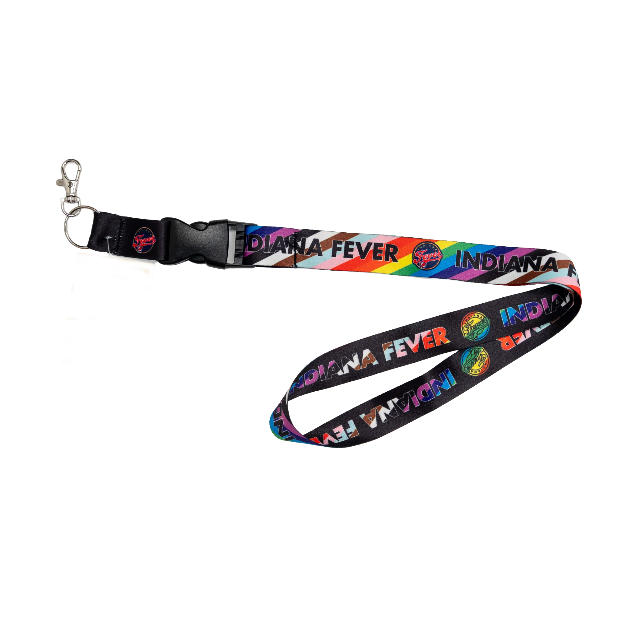 Indiana Fever Primary Logo Pride Lanyard in Red by Wincraft