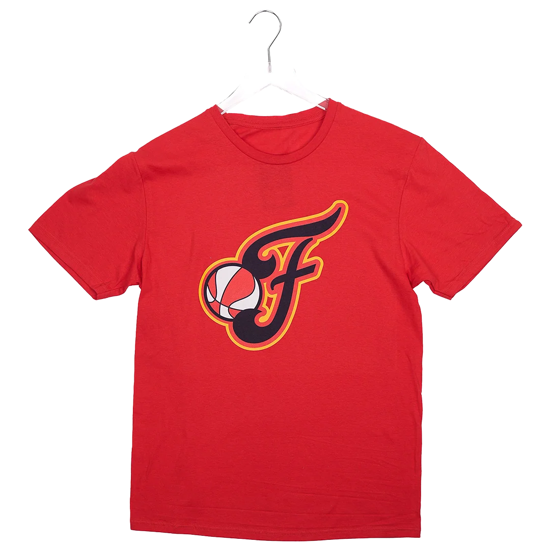 Adult Indiana Fever Secondary Logo T-shirt in Red by Fever Team Store 1 Adult Indiana Fever Secondary Logo T-shirt in Red by Fever Team Store