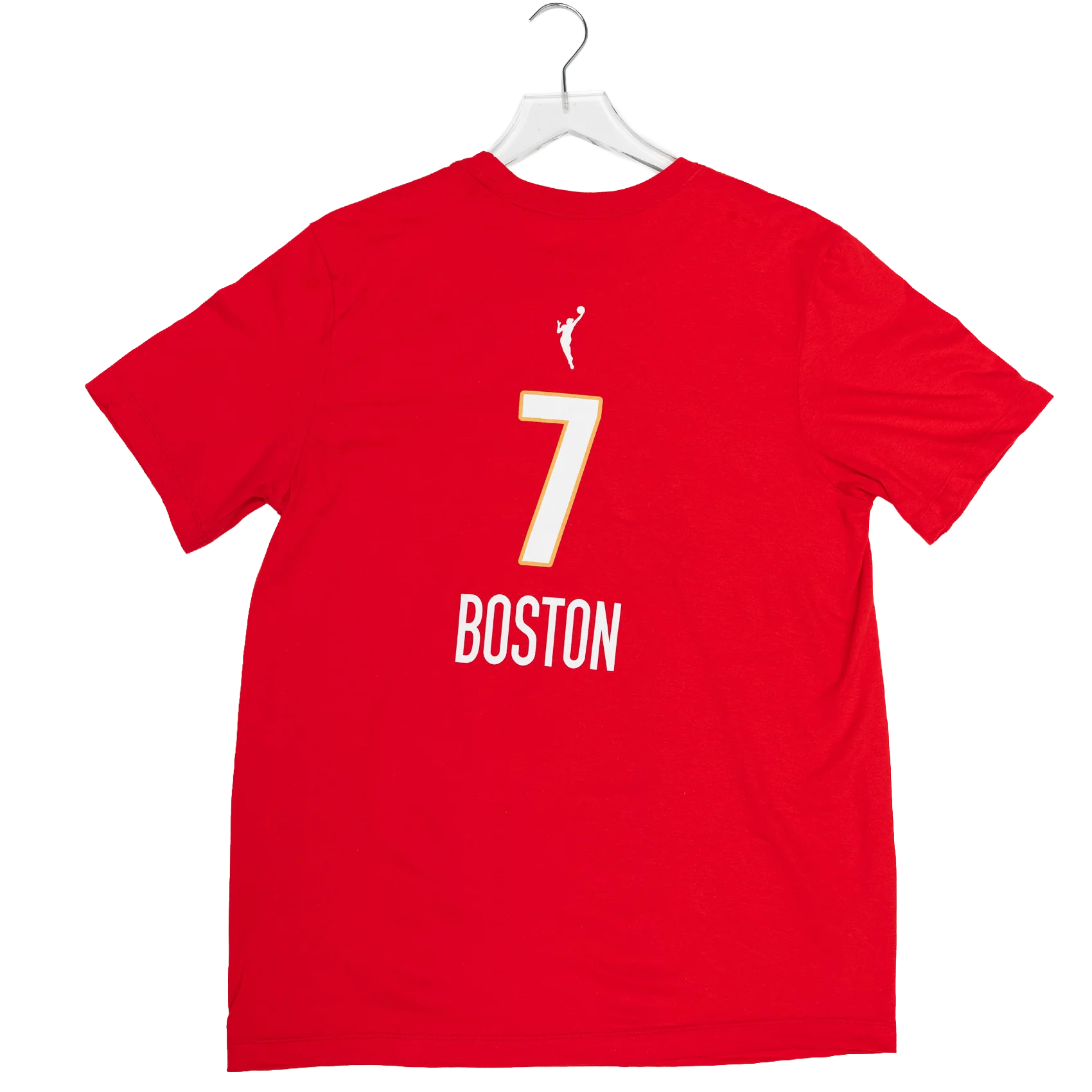 Adult Indiana Fever #7 Aliyah Boston 2026 Rebel Name and Number T-Shirt in Red by Nike