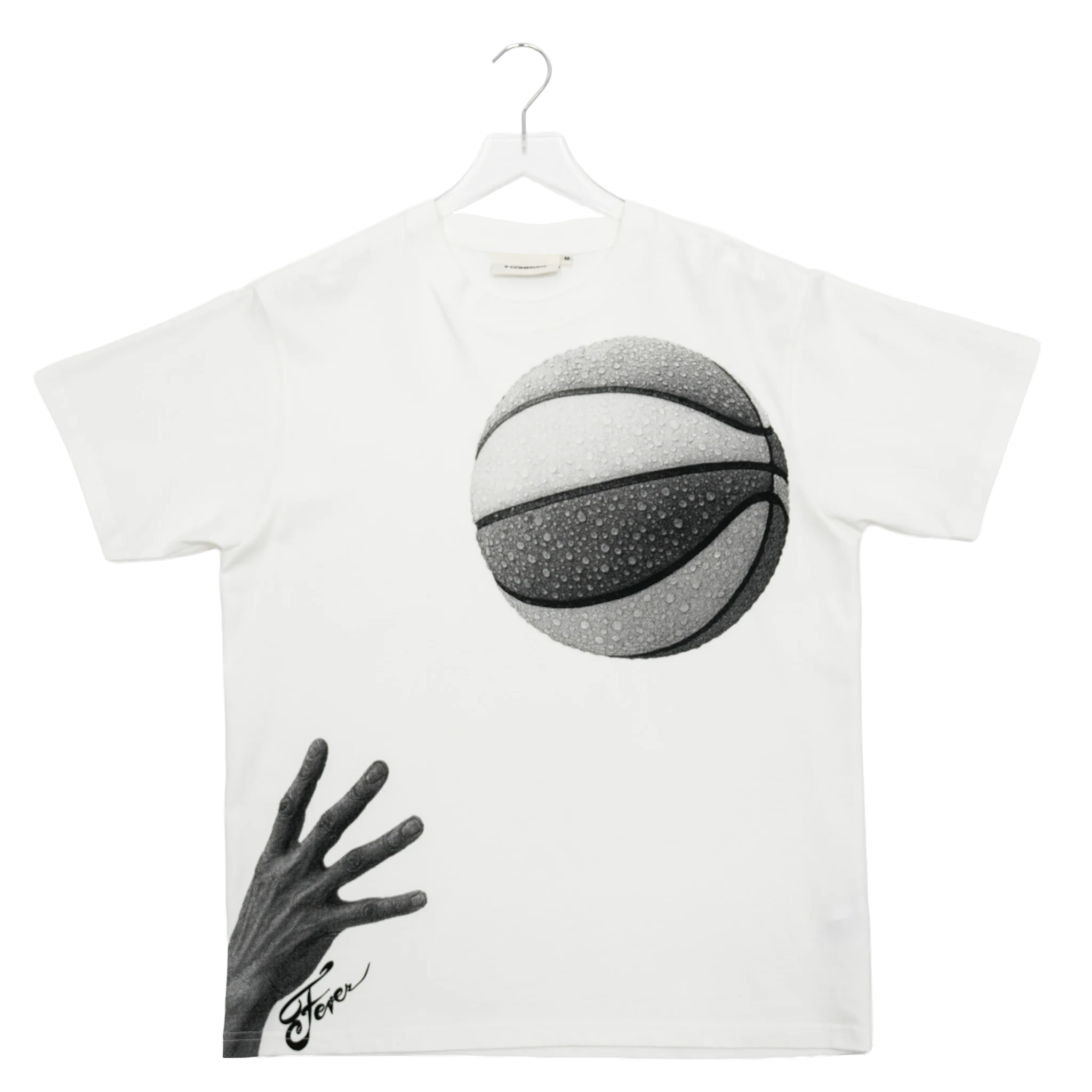 Adult Indiana Fever Basketball T-Shirt in White by 9Commons