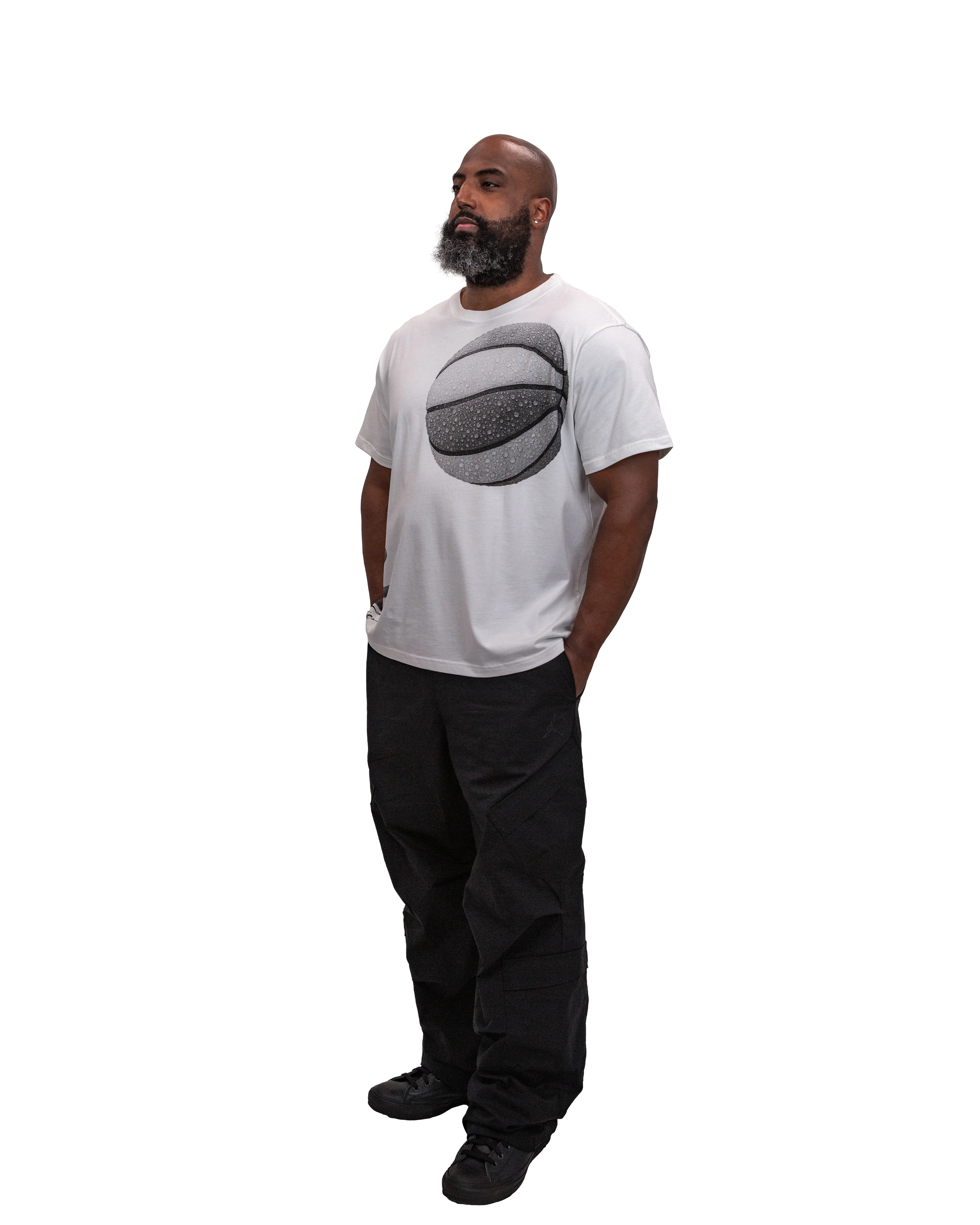 Adult Indiana Fever Basketball T-Shirt in White by 9Commons