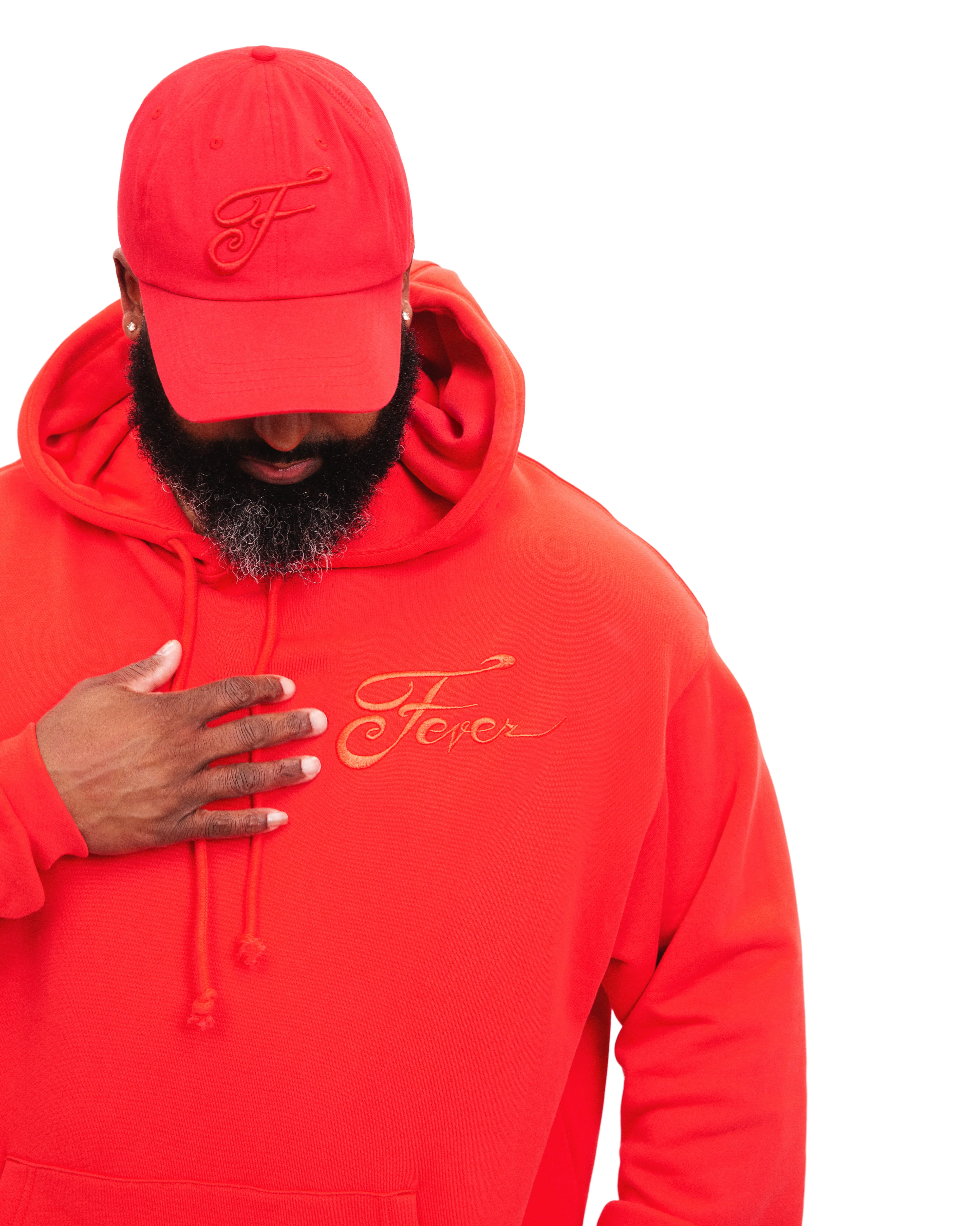 Adult Indiana Fever Red Out Hooded Sweatshirt in Red by 9Commons
