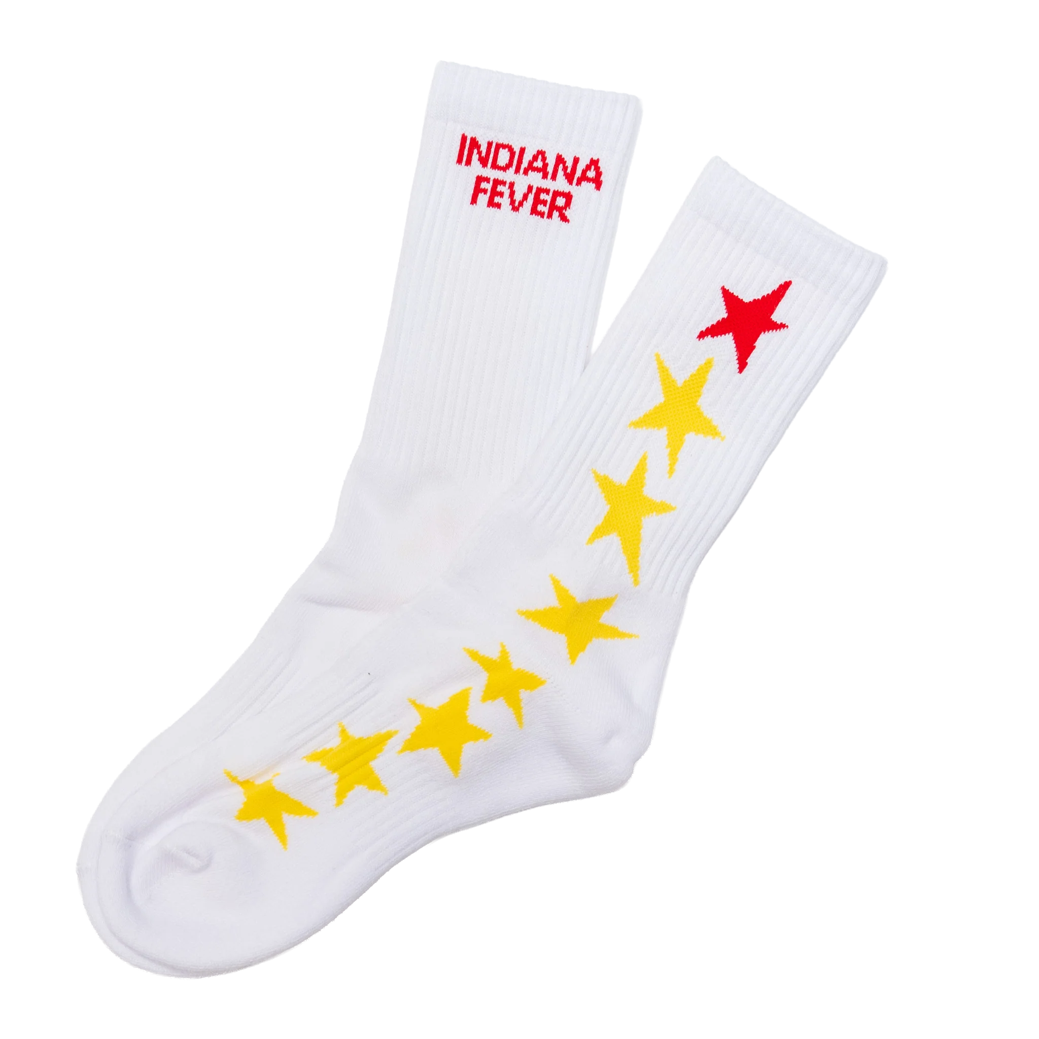 Adult Indiana Fever Star Socks in White by 9Commons