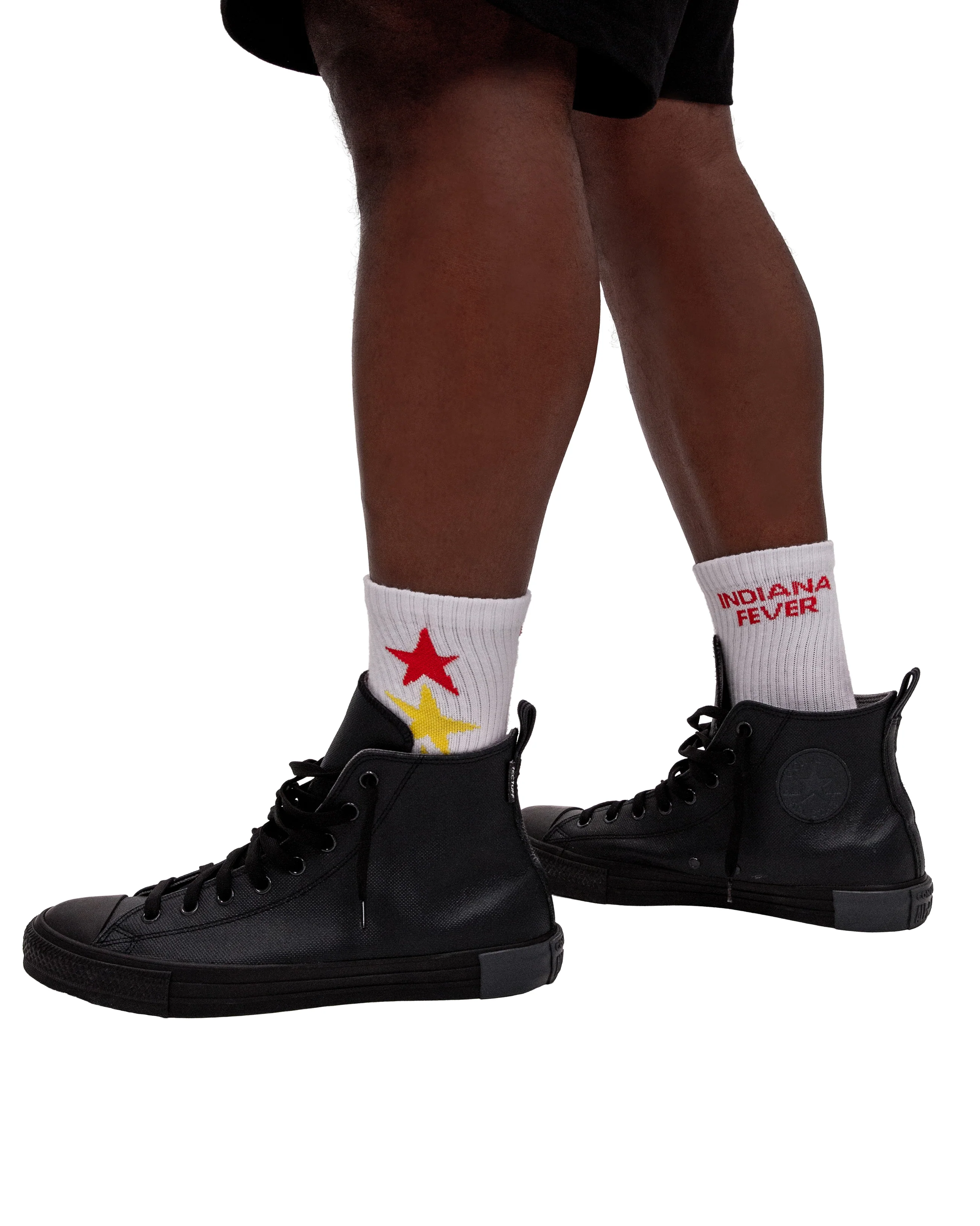Adult Indiana Fever Star Socks in White by 9Commons