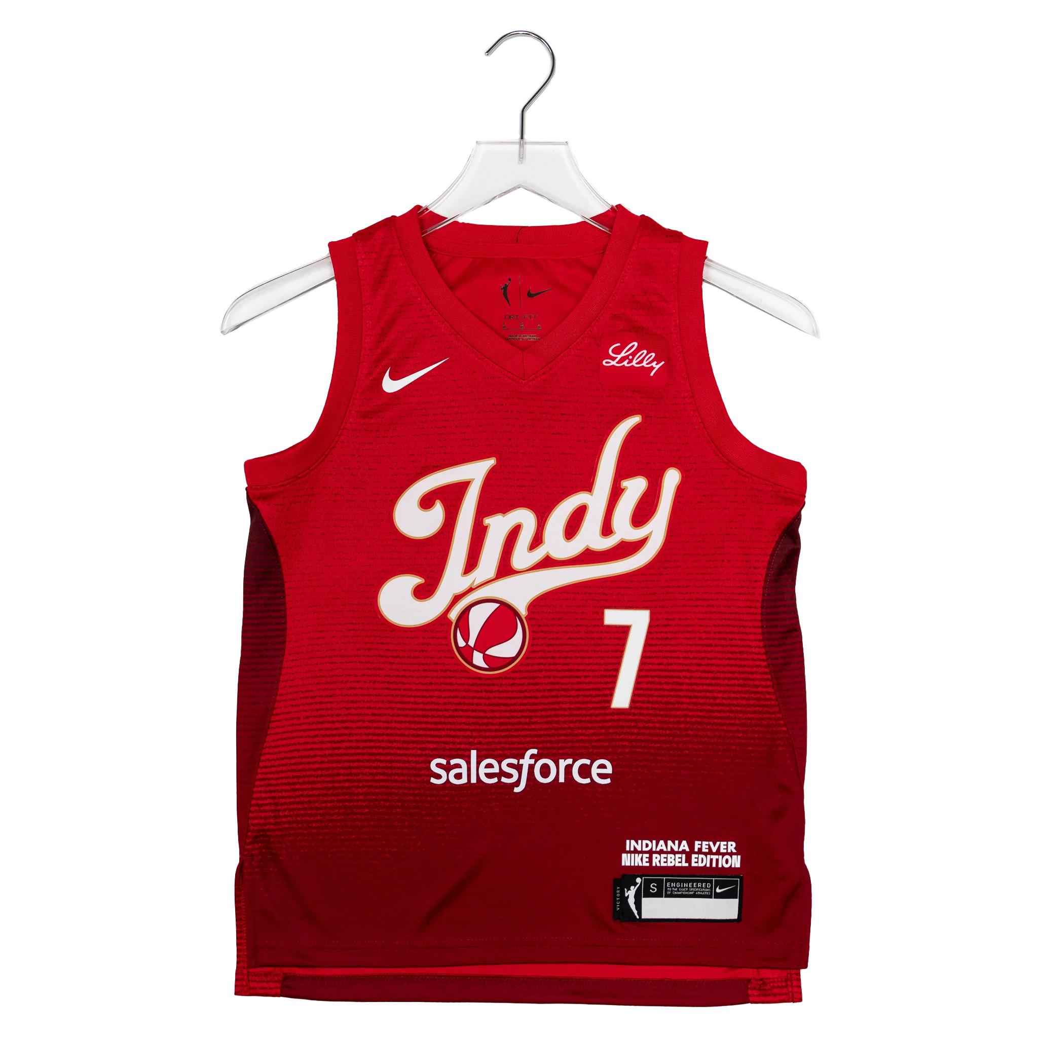Youth Indiana Fever #7 Aliyah Boston 2026 Rebel Swingman Jersey in Red by Nike 2 Youth Indiana Fever #7 Aliyah Boston 2026 Rebel Swingman Jersey in Red by Nike