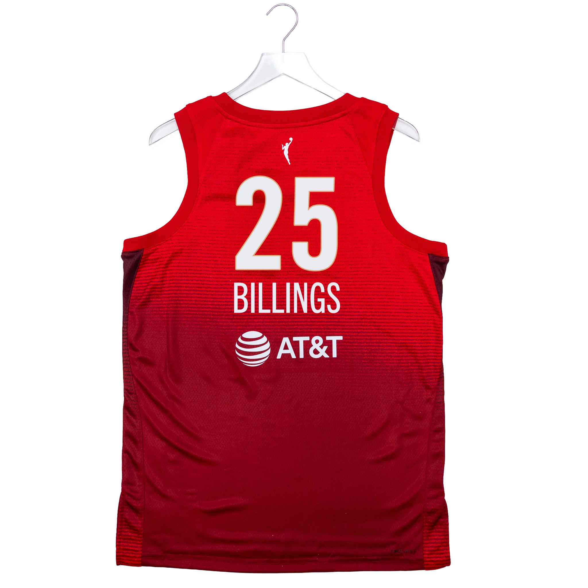 Adult Indiana Fever #25 Monique Billings 2026 Rebel Swingman Jersey in Red by Nike