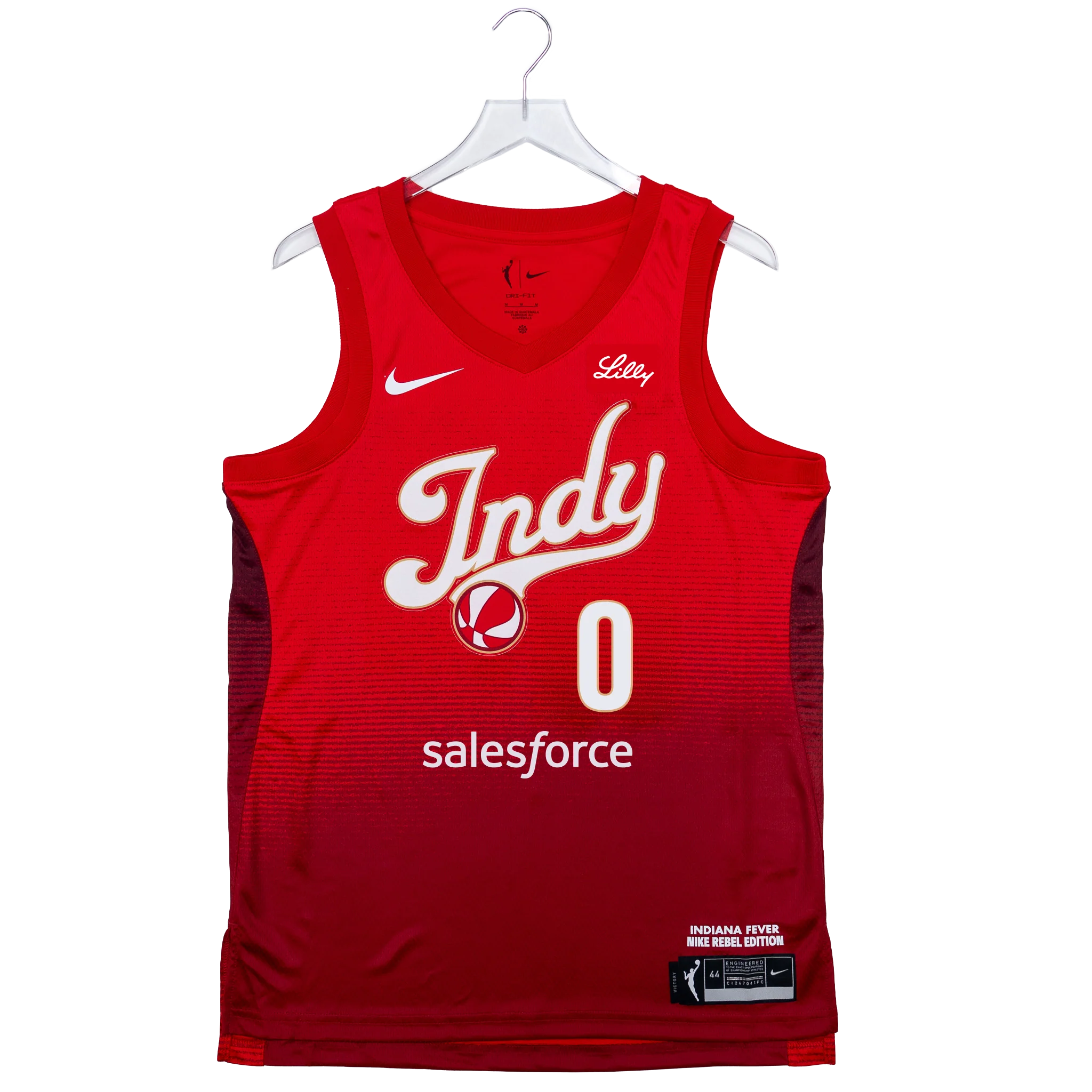 Adult Indiana Fever #0 Kelsey Mitchell 2026 Rebel Swingman Jersey in Red by Nike