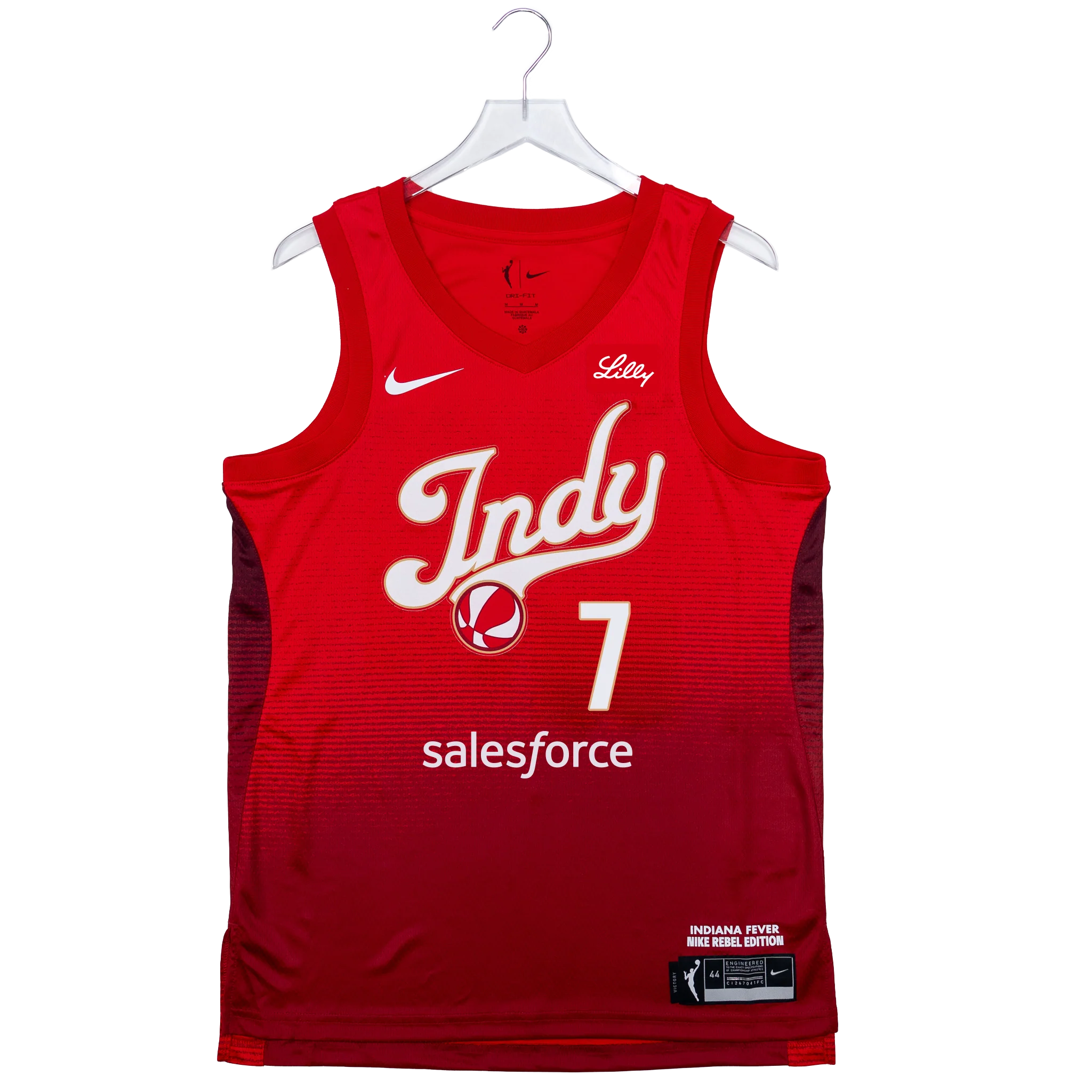 Adult Indiana Fever #7 Aliyah Boston 2026 Rebel Swingman Jersey in Red by Nike