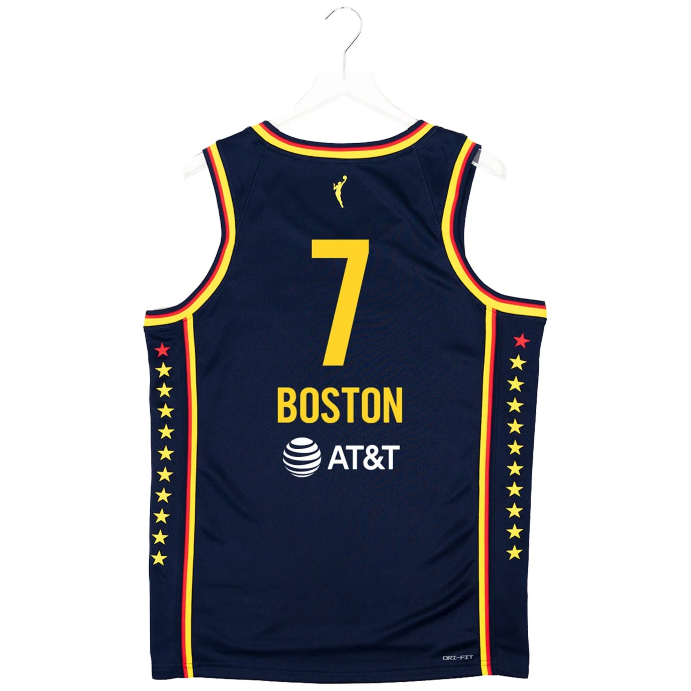 Adult Indiana Fever #7 Aliyah Boston Explorer Swingman Jersey in Navy by Nike