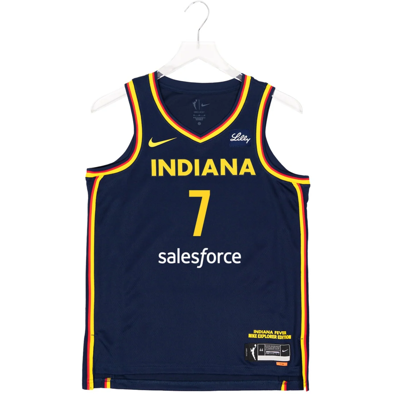 Adult Indiana Fever #7 Aliyah Boston Explorer Swingman Jersey in Navy by Nike