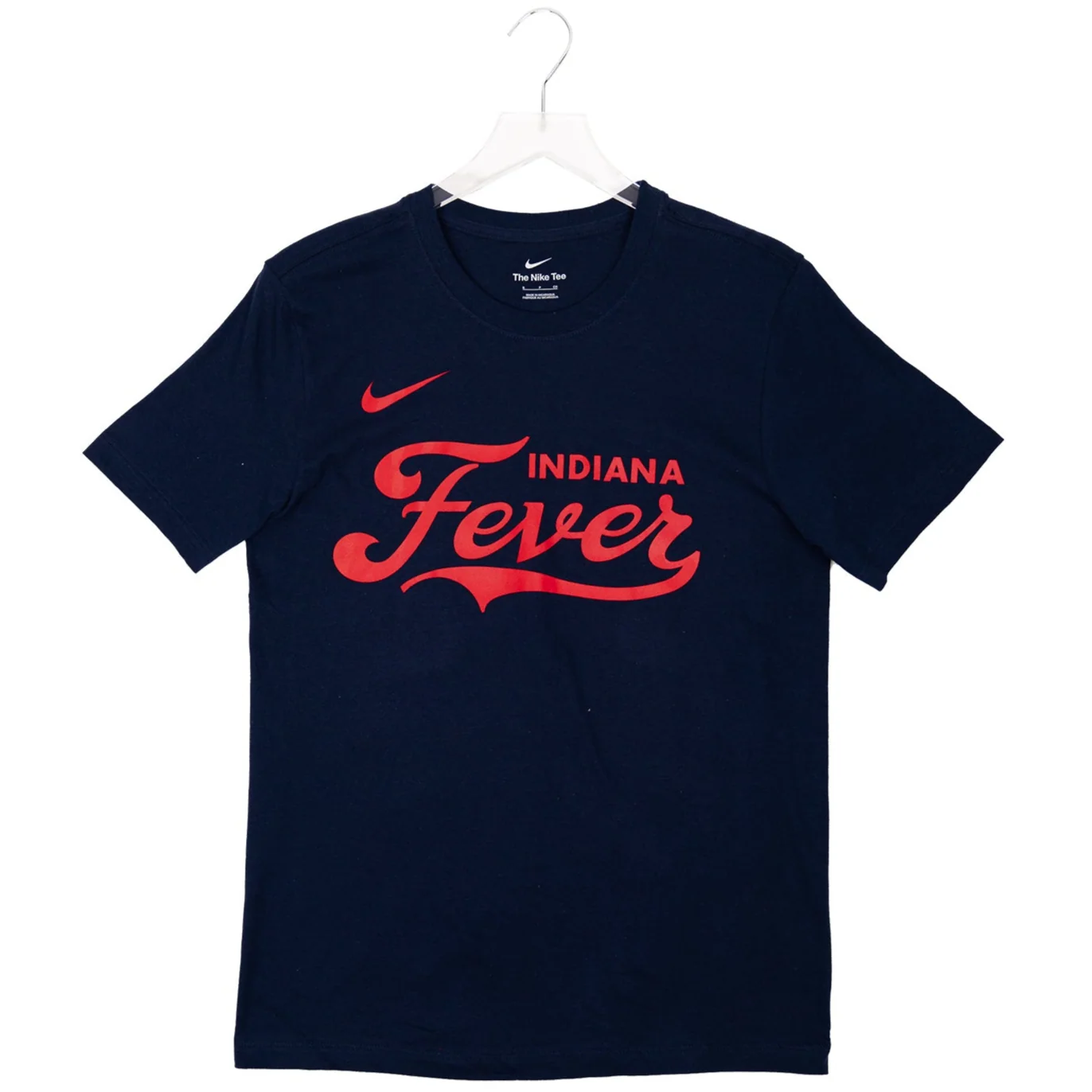 Adult Indiana Fever Wordmark Core Cotton Shirt in Navy by Nike