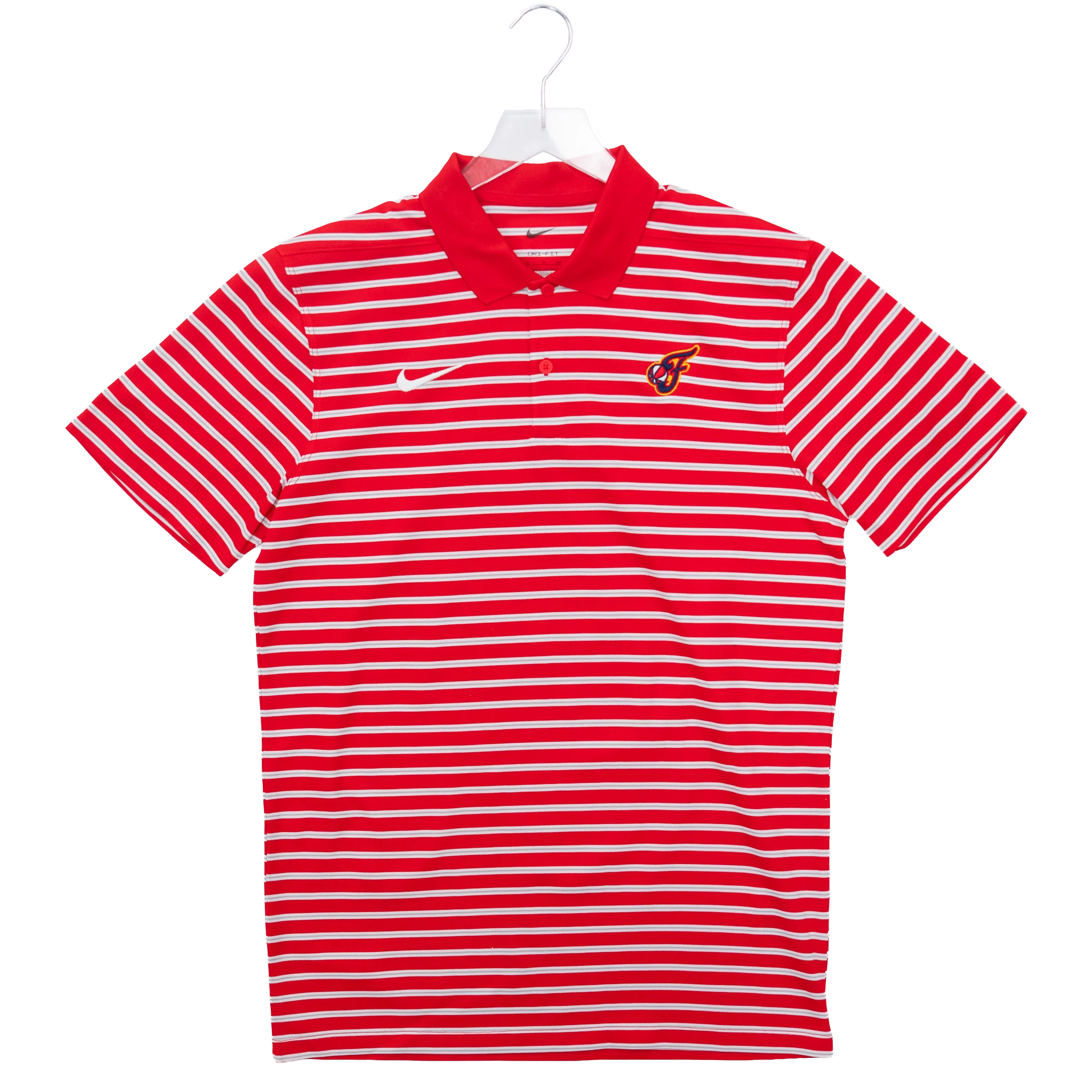 Adult Indiana Fever Victory Stripe Polo Shirt in Red by Nike 3 Adult Indiana Fever Victory Stripe Polo Shirt in Red by Nike