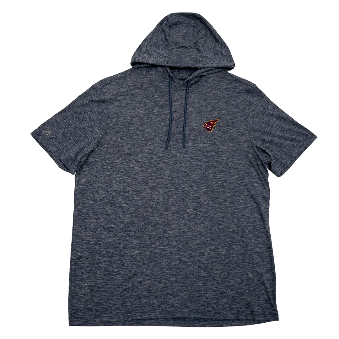 Adult Indiana Fever Short Sleeve Member Hoodie in Navy by Antigua 3 Adult Indiana Fever Short Sleeve Member Hoodie in Navy by Antigua
