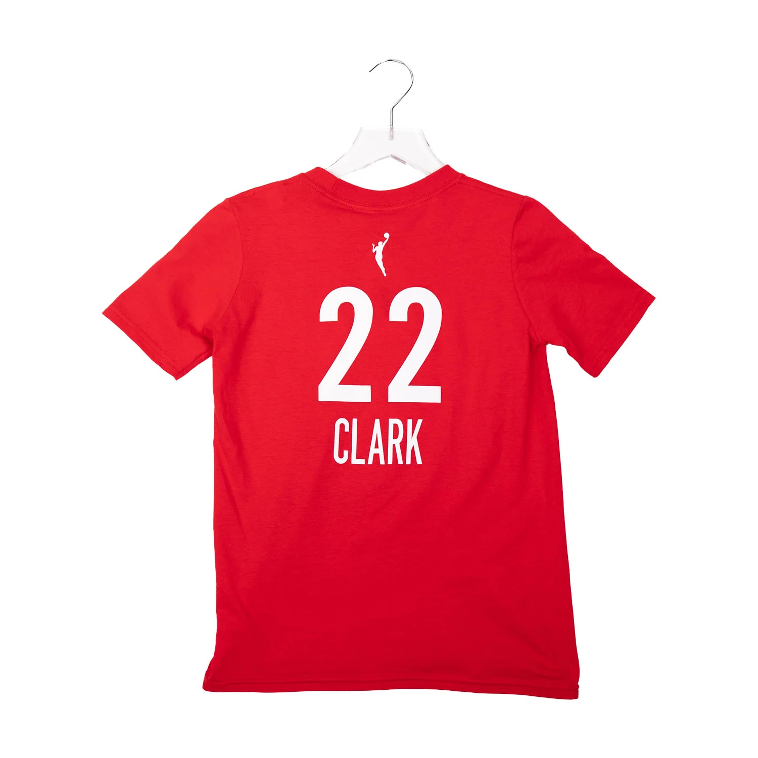 Youth 4-7 Indiana Fever #22 Caitlin Clark Rebel Name and Number T-Shirt in Red by Nike