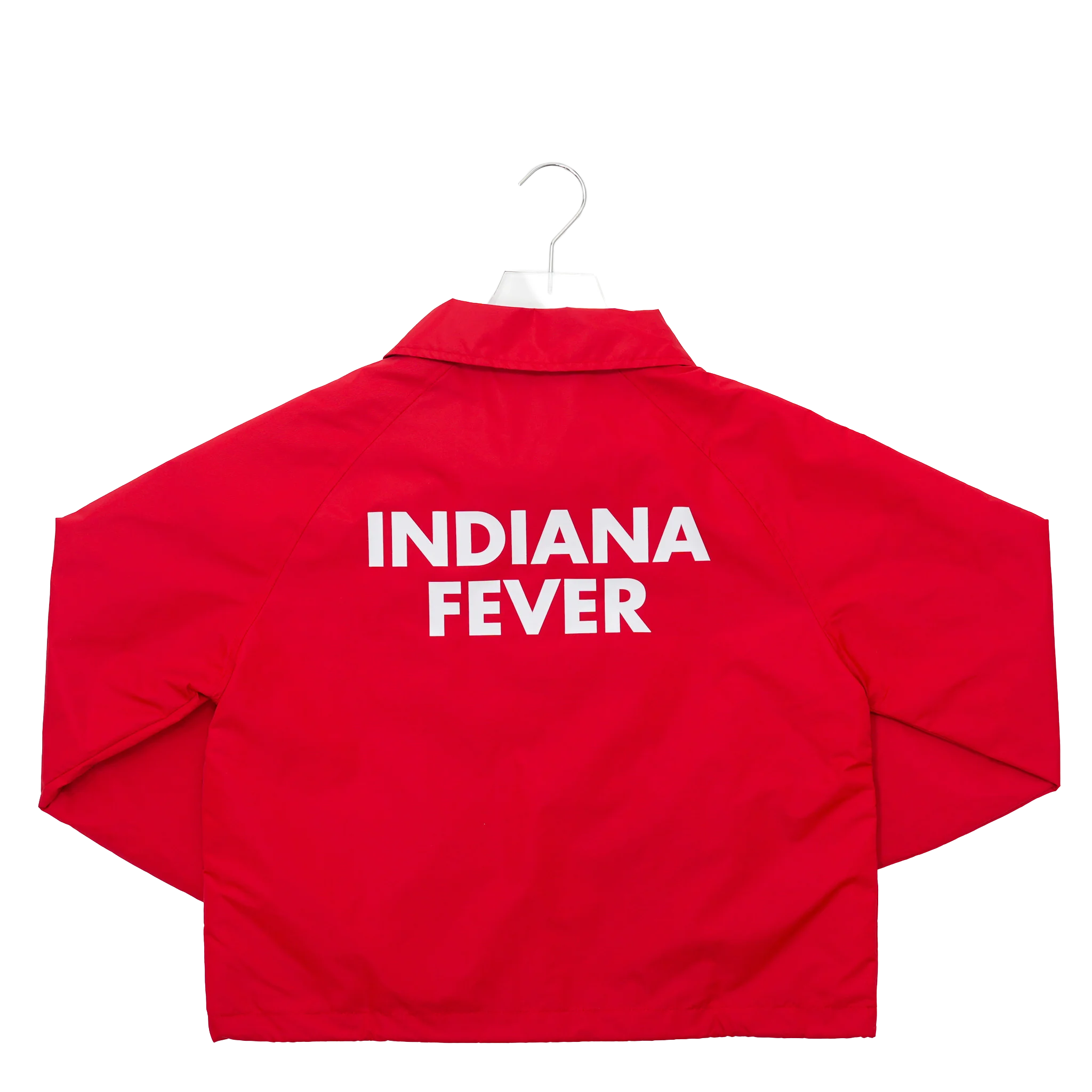 Women's Indiana Fever Crop Coaches Full-Snap Front Jacket in Red by New Era