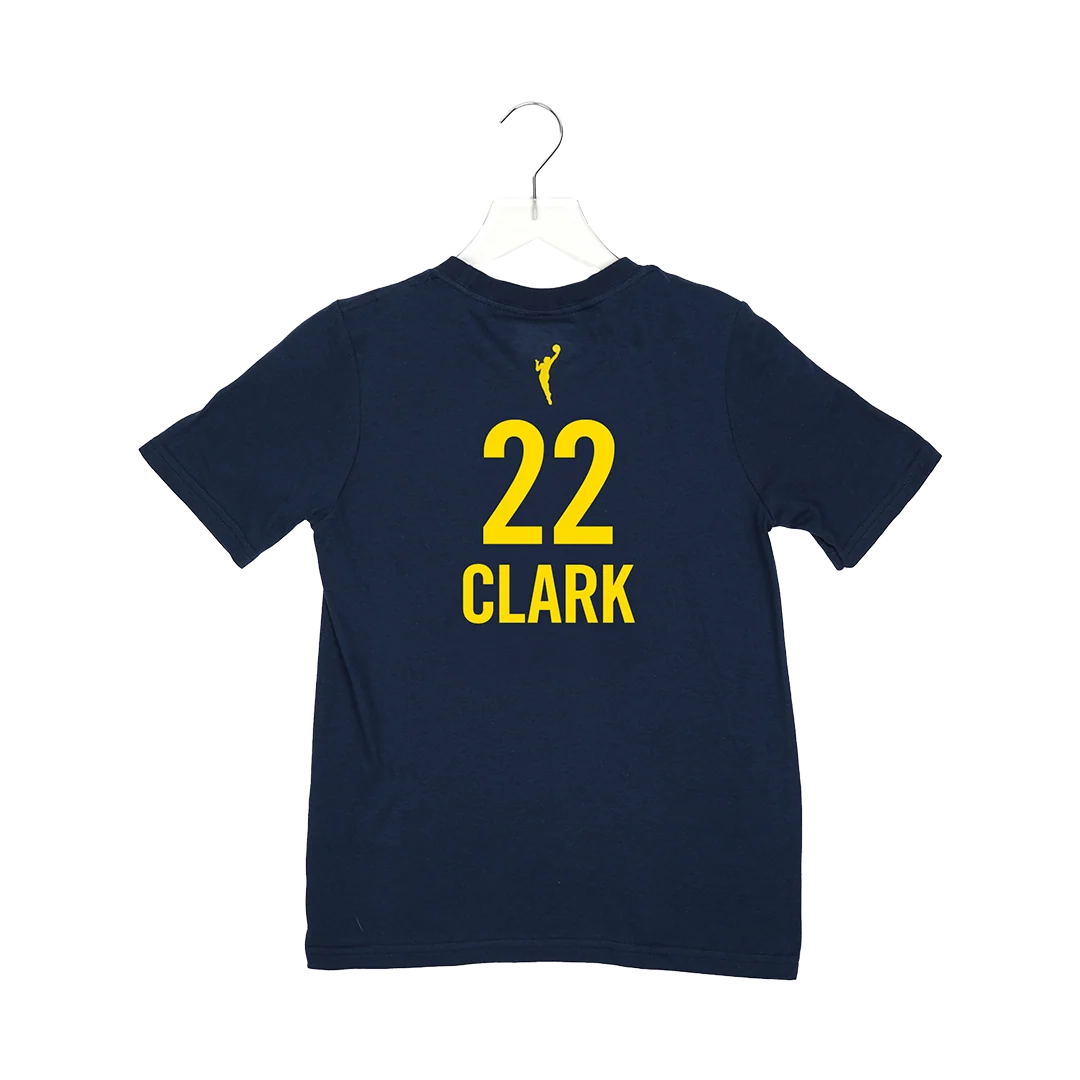 Infant Indiana Fever #22 Caitlin Clark Explorer Name and Number T-shirt in Navy by Nike