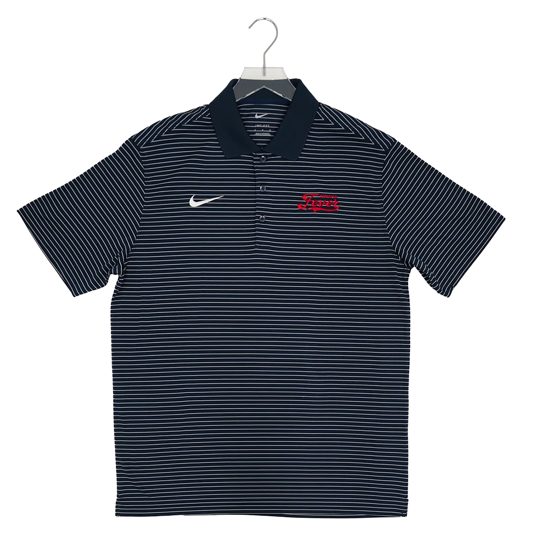 Adult Indiana Fever Victory Stripe Polo Shirt in Navy by Nike 5 Adult Indiana Fever Victory Stripe Polo Shirt in Navy by Nike