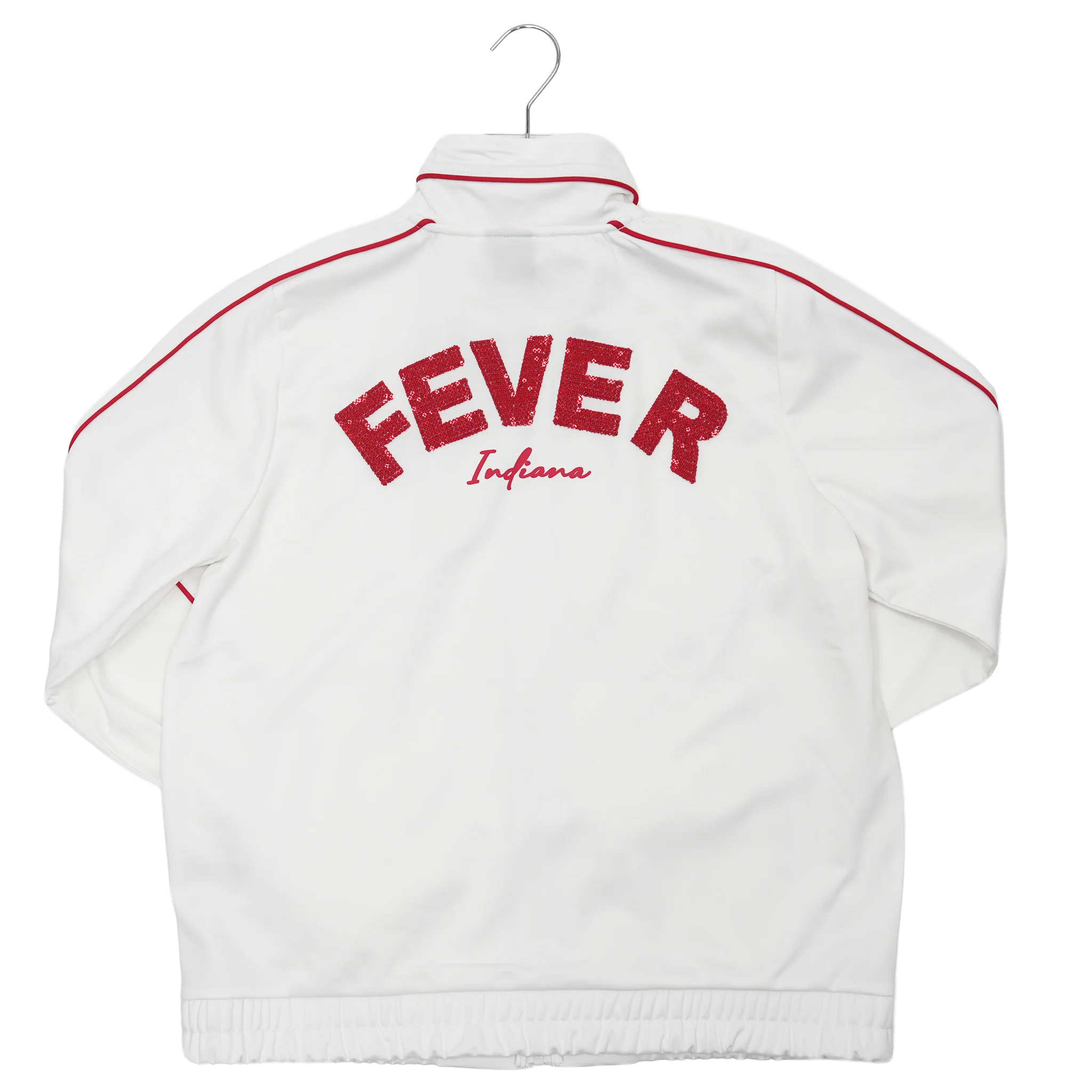 Women's Indiana Fever Crowd Wave Full-Zip Track Jacket in White by G-III 2 Women's Indiana Fever Crowd Wave Full-Zip Track Jacket in White by G-III