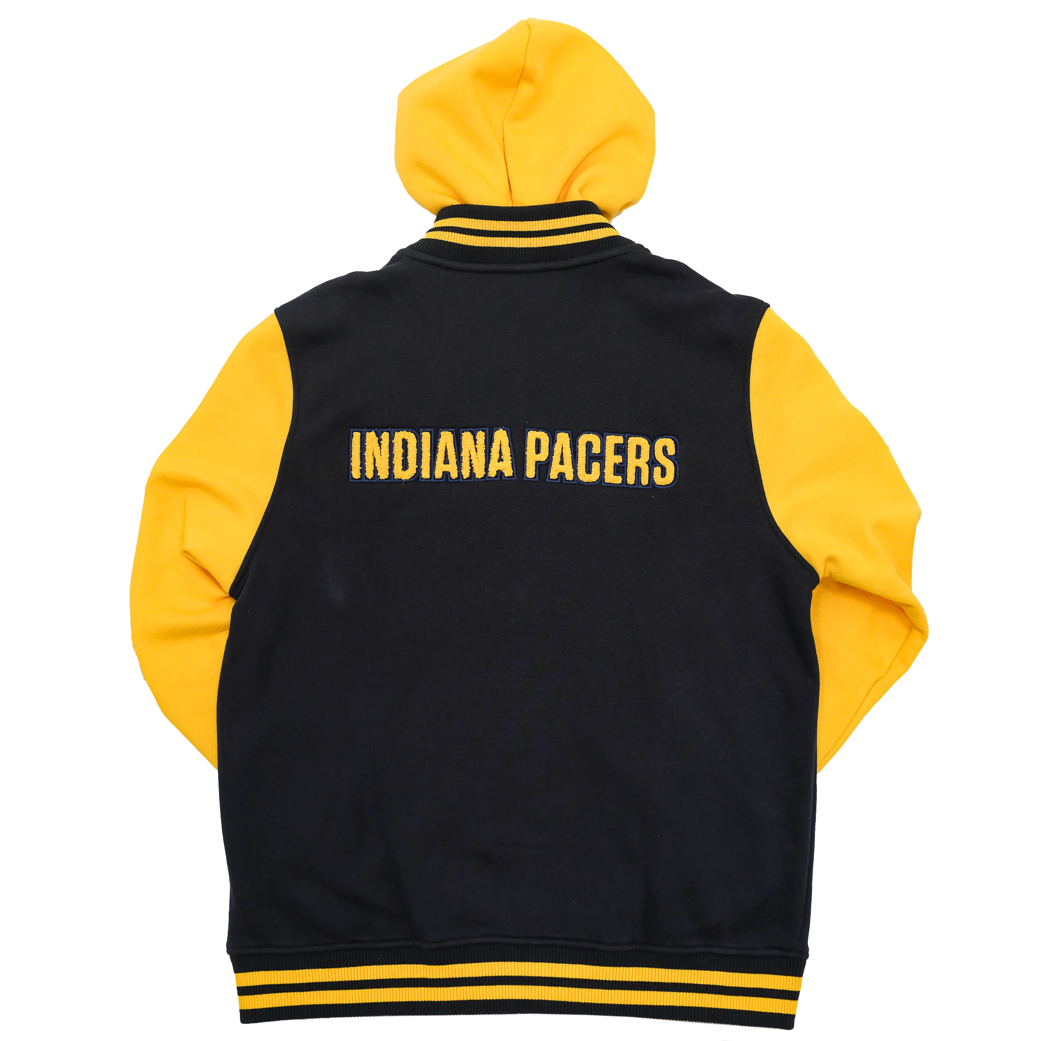 Adult Indiana Pacers Chenille Patch Full-Zip Jacket in Navy by New Era 2 Adult Indiana Pacers Chenille Patch Full-Zip Jacket in Navy by New Era