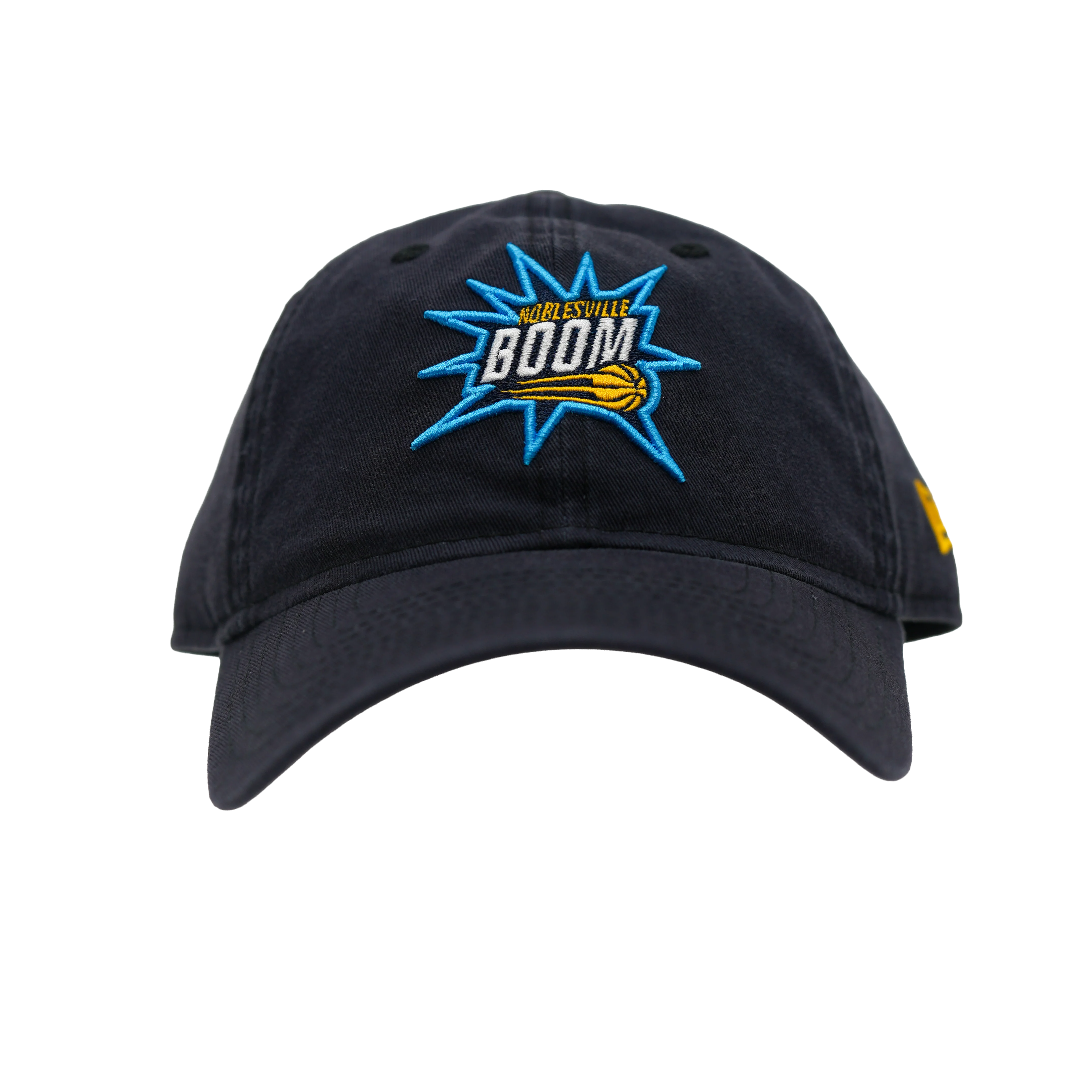 Adult Noblesville Boom Primary Logo 9Fifty Hat in Navy by New Era 3 Adult Noblesville Boom Primary Logo 9Fifty Hat in Navy by New Era