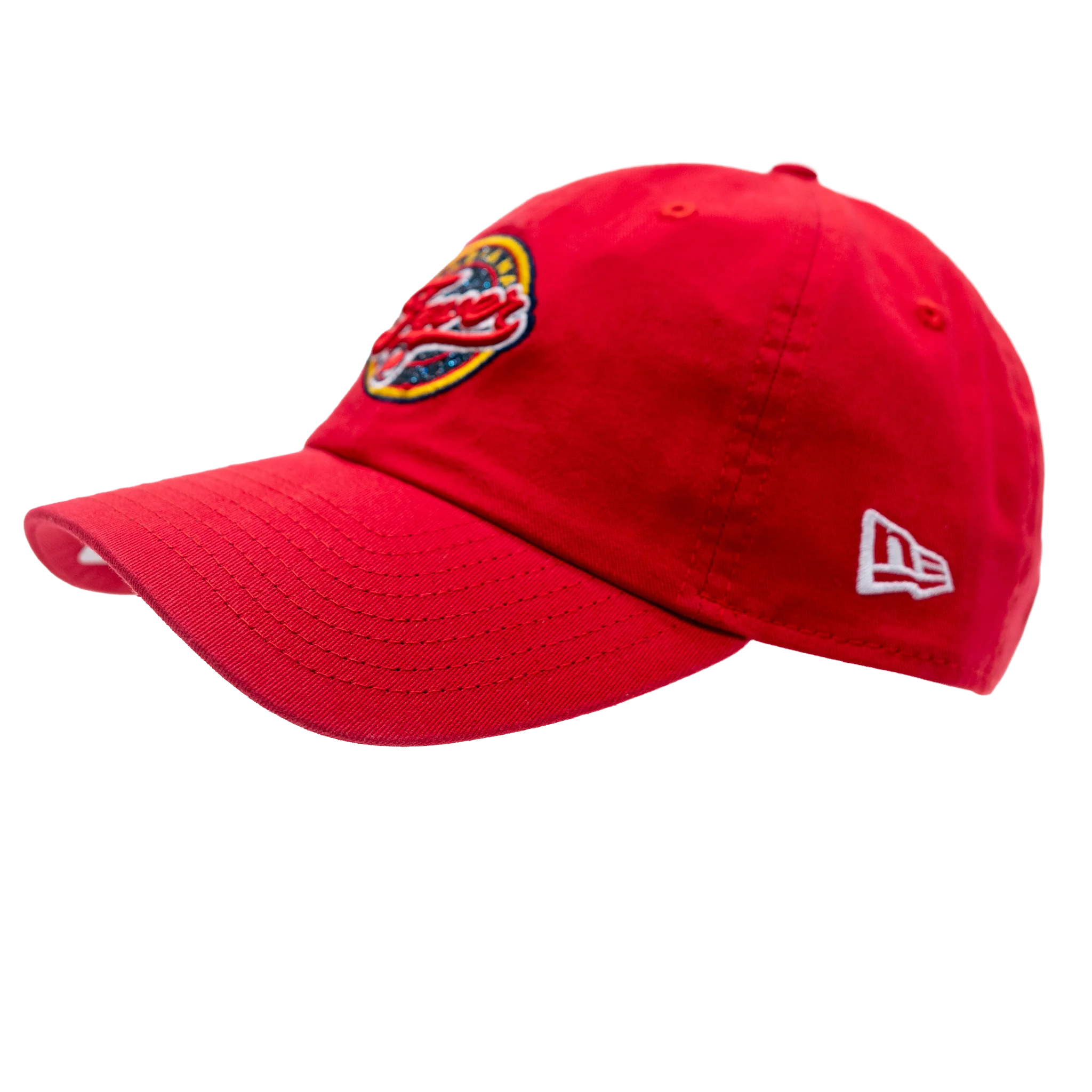 Women's Indiana Fever Primary Logo Glitter 9TWENTY Hat in Red by New Era 2 Women's Indiana Fever Primary Logo Glitter 9TWENTY Hat in Red by New Era