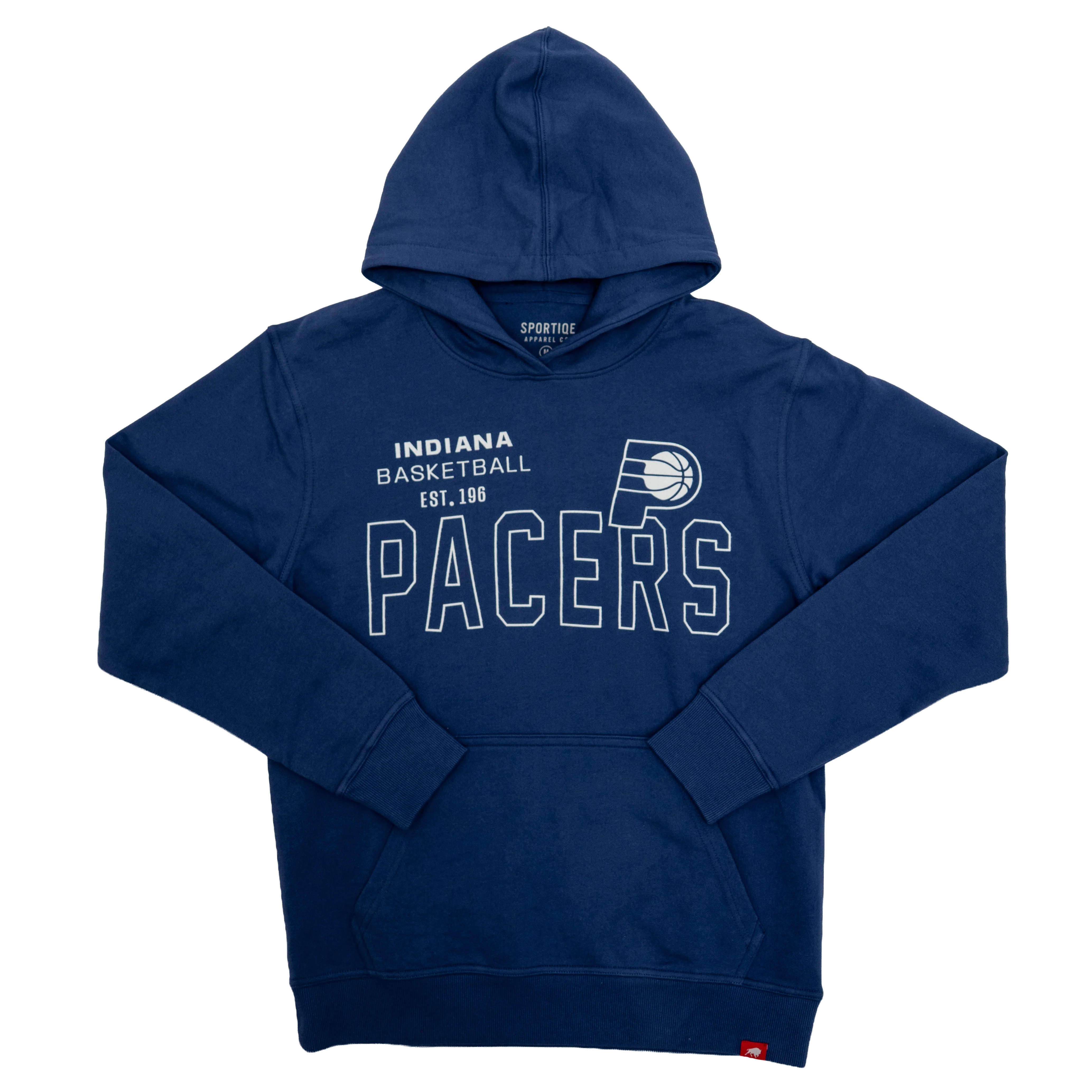 Adult Indiana Pacers Current Hooded Fleece in Blue by Sportiqe 2 Adult Indiana Pacers Current Hooded Fleece in Blue by Sportiqe