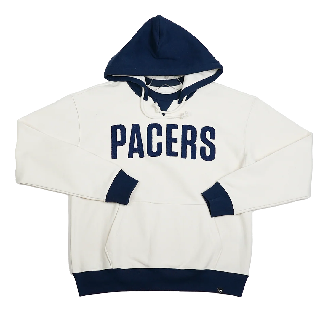 Adult Indiana Pacers Wordmark Original Hooded Sweatshirt in Natural by '47