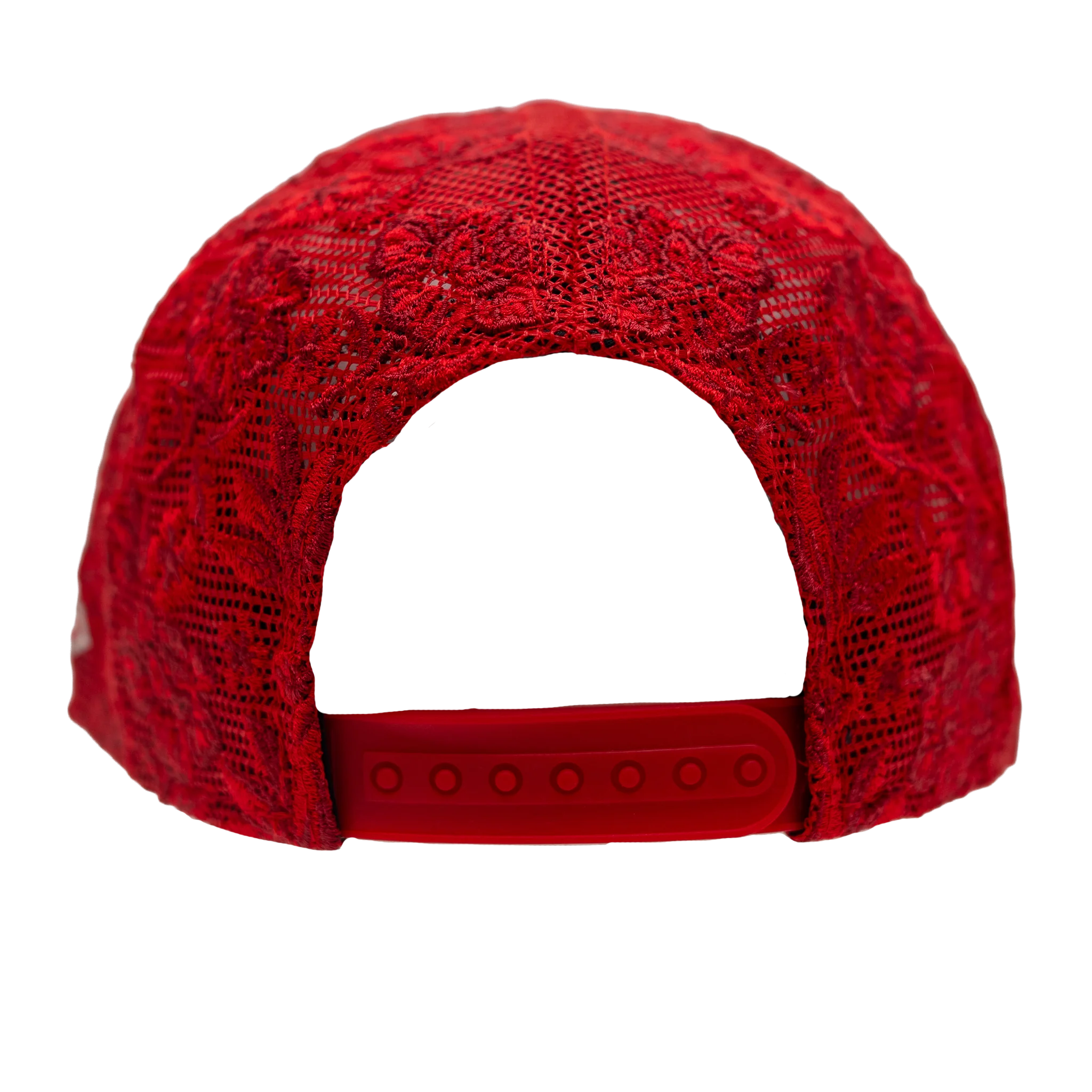 Women's Indiana Fever Floral Mesh 9FORTY Hat in Red by New Era 4 Women's Indiana Fever Floral Mesh 9FORTY Hat in Red by New Era