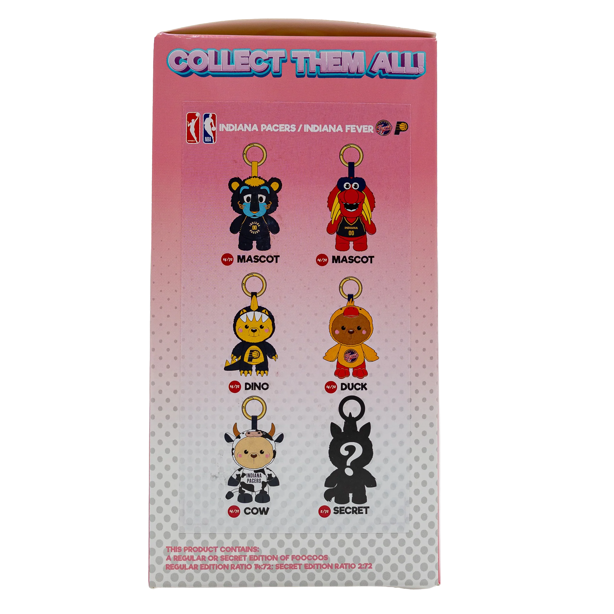 Indiana Pacers/Indiana Fever FOOCOOS Plush Keychain by FOCO