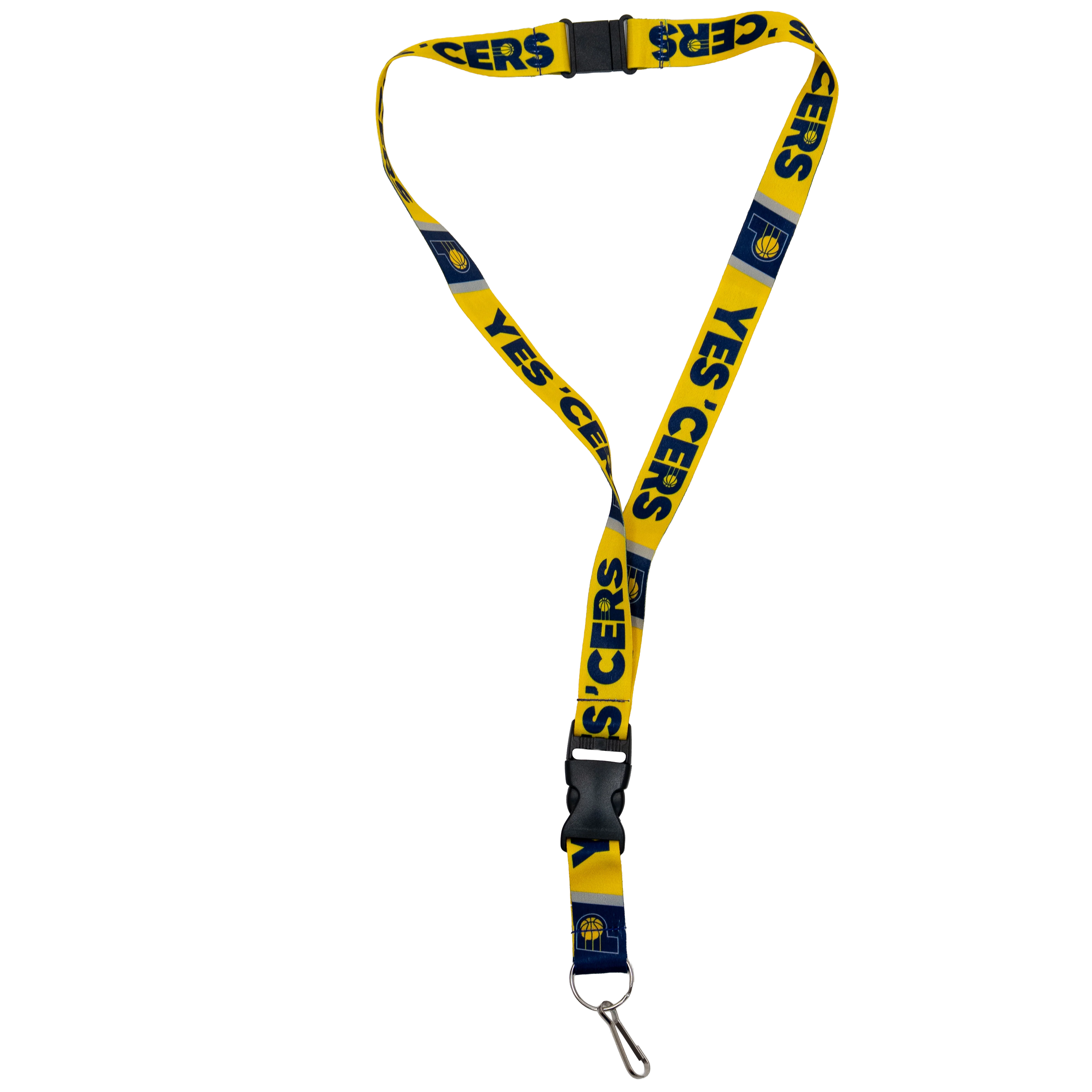 Indiana Pacers Yes 'Cers Lanyard in Navy by Rico Industries 5 Indiana Pacers Yes 'Cers Lanyard in Navy by Rico Industries