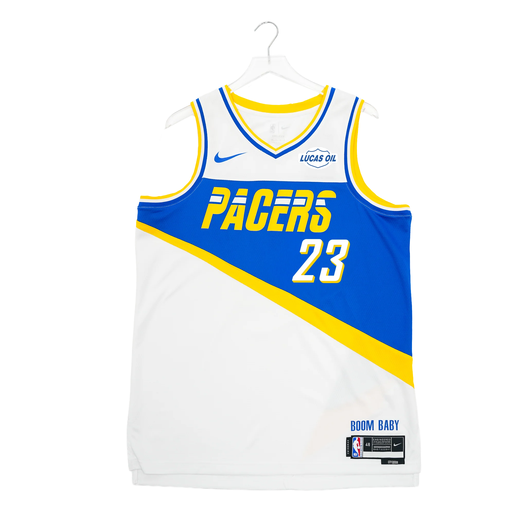 Adult Indiana Pacers 25-26' CITY EDITION #23 Aaron Nesmith Swingman Jersey in White by Nike