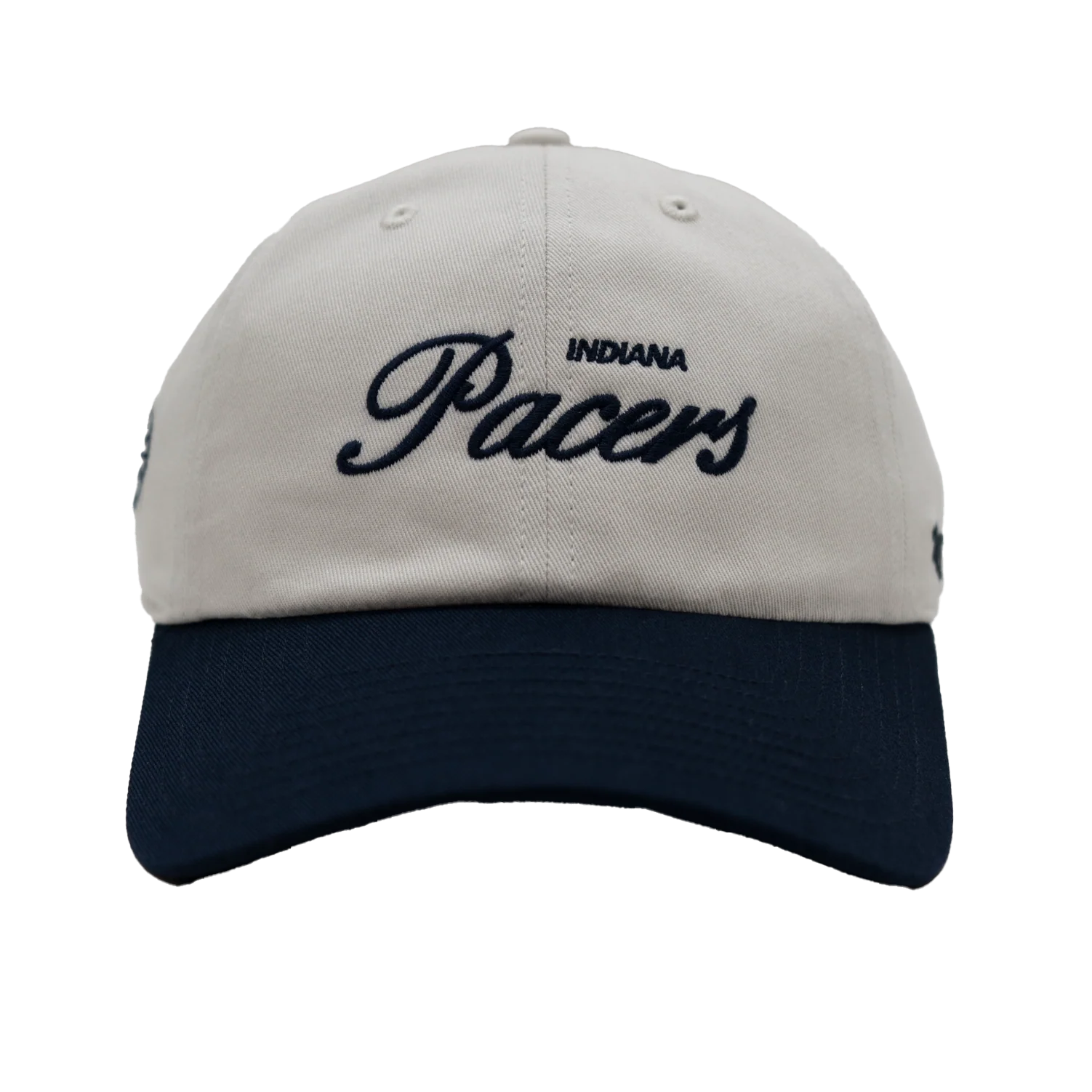 Adult Indiana Pacers Foundational Clean Up Hat in Navy by '47 1 Adult Indiana Pacers Foundational Clean Up Hat in Navy by '47