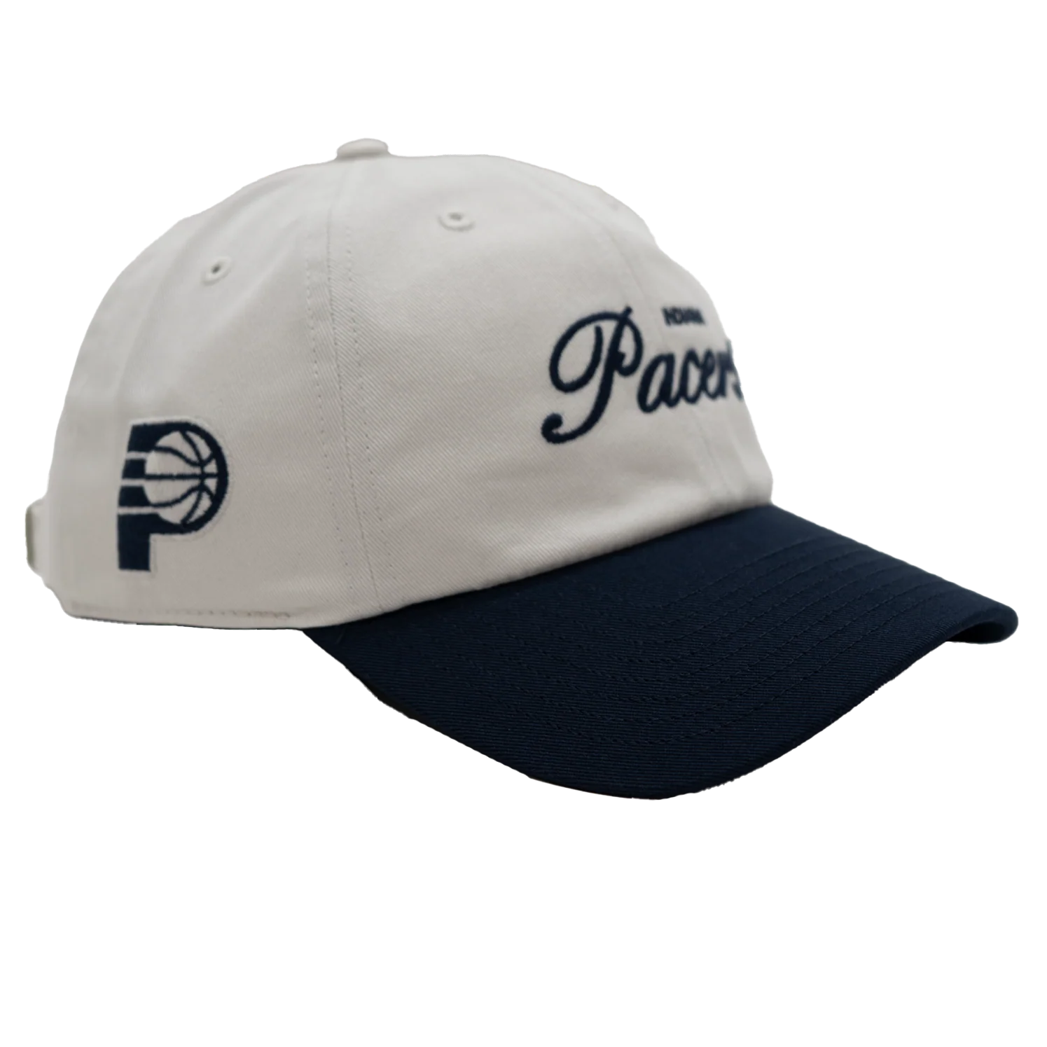 Adult Indiana Pacers Foundational Clean Up Hat in Navy by '47 2 Adult Indiana Pacers Foundational Clean Up Hat in Navy by '47