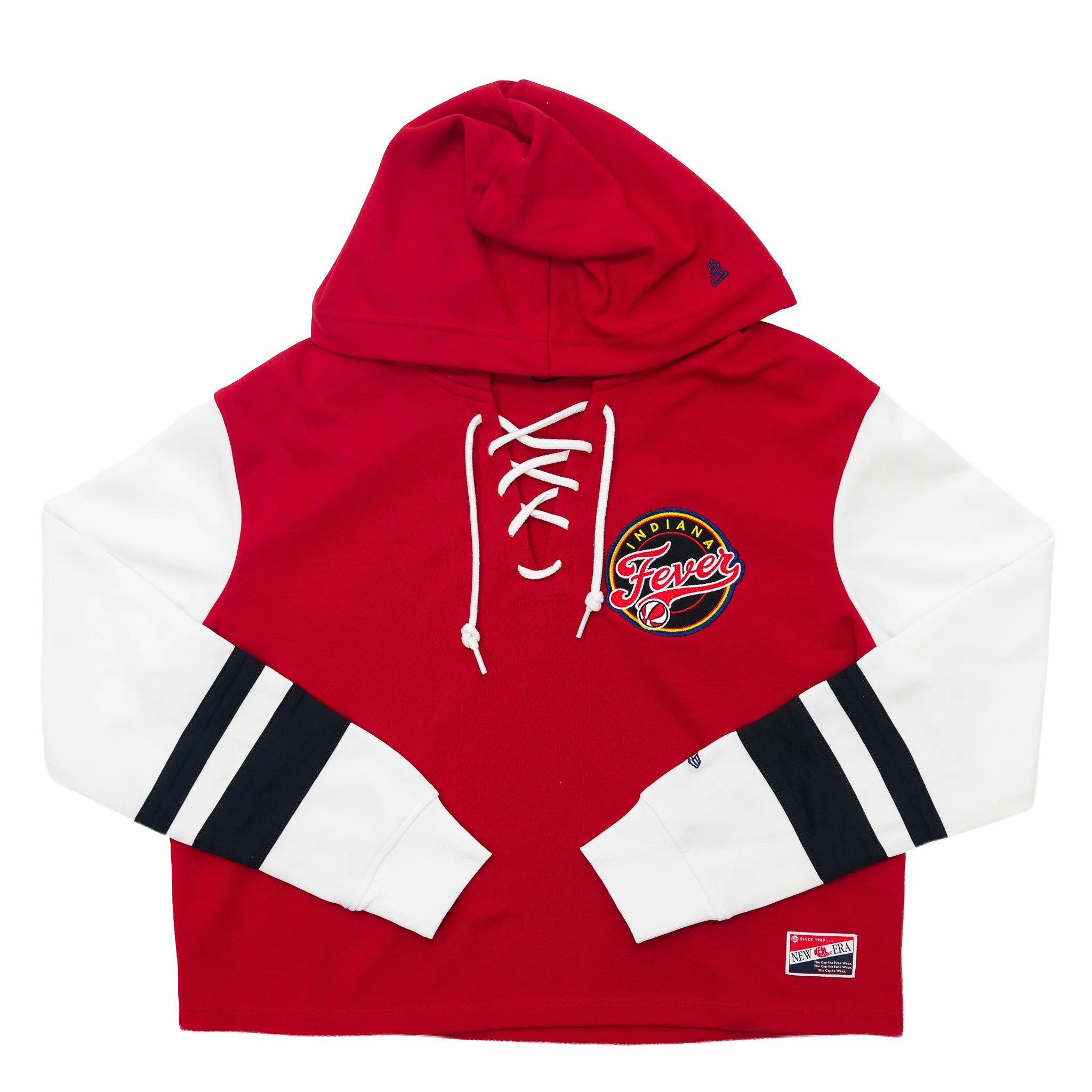 Women's Indiana Fever Lace up Hooded Sweatshirt in Red by New Era